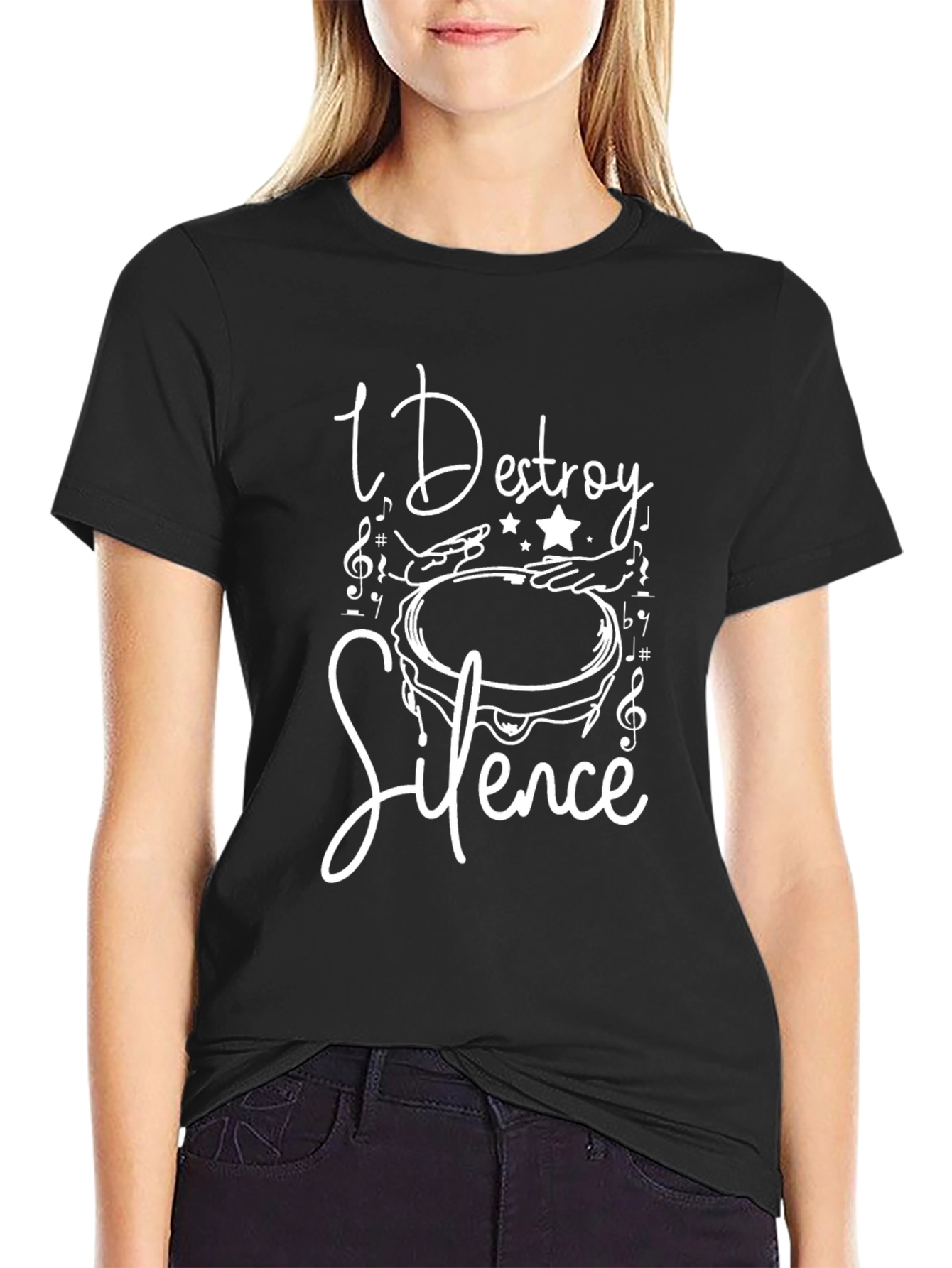 I Destroy Silence T-Shirt - Music Lover Tee