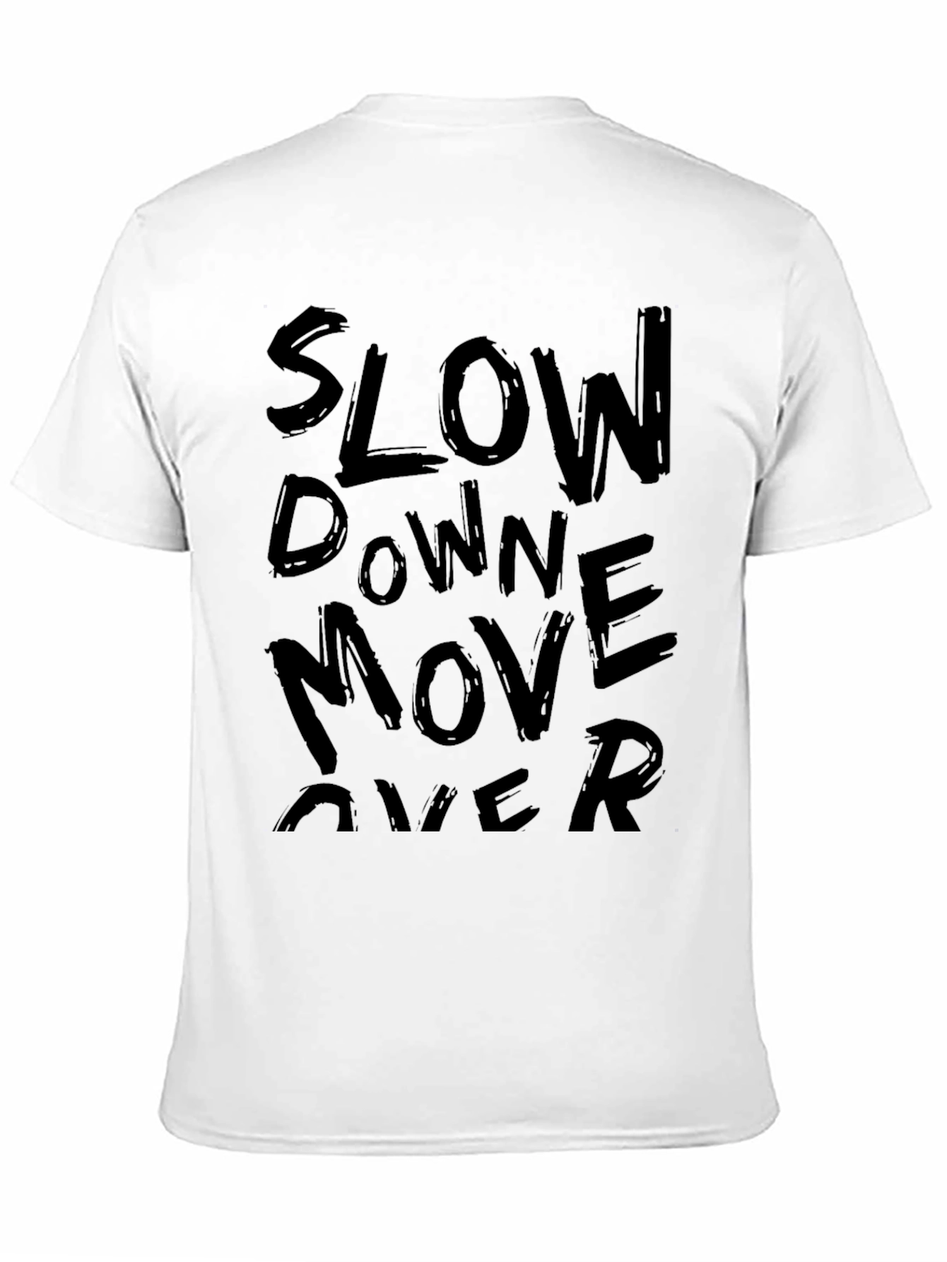 Slow Down Move Over Graphic Tee - Black