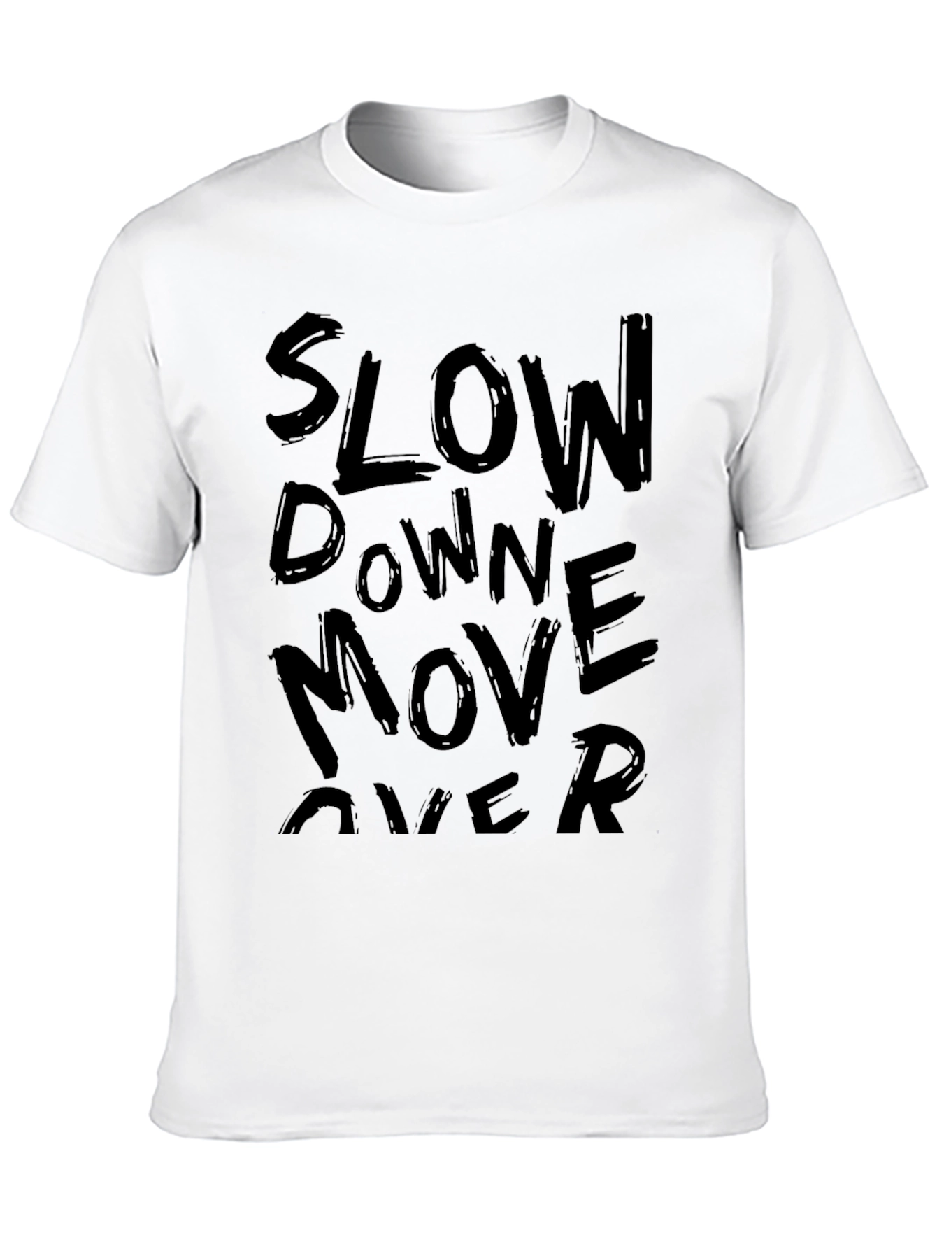 Slow Down Move Over Graphic Tee - Black