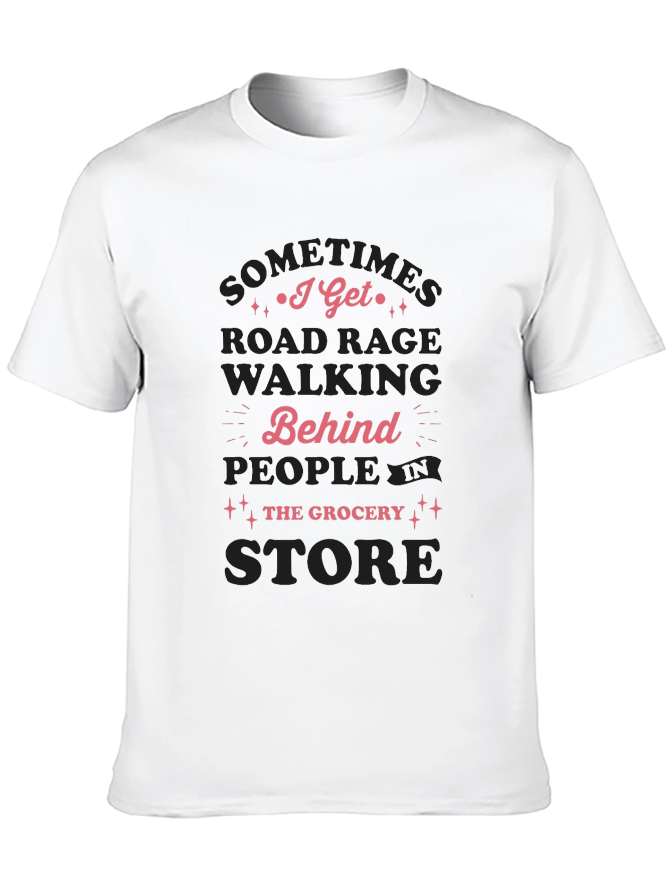 Road Rage Grocery Store Black T-Shirt