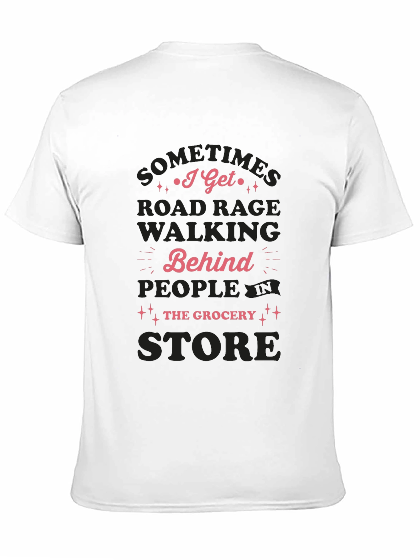 Road Rage Grocery Store Black T-Shirt