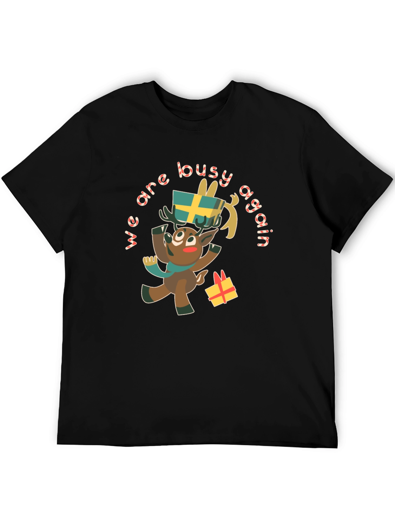 Festive Reindeer Graphic Tee