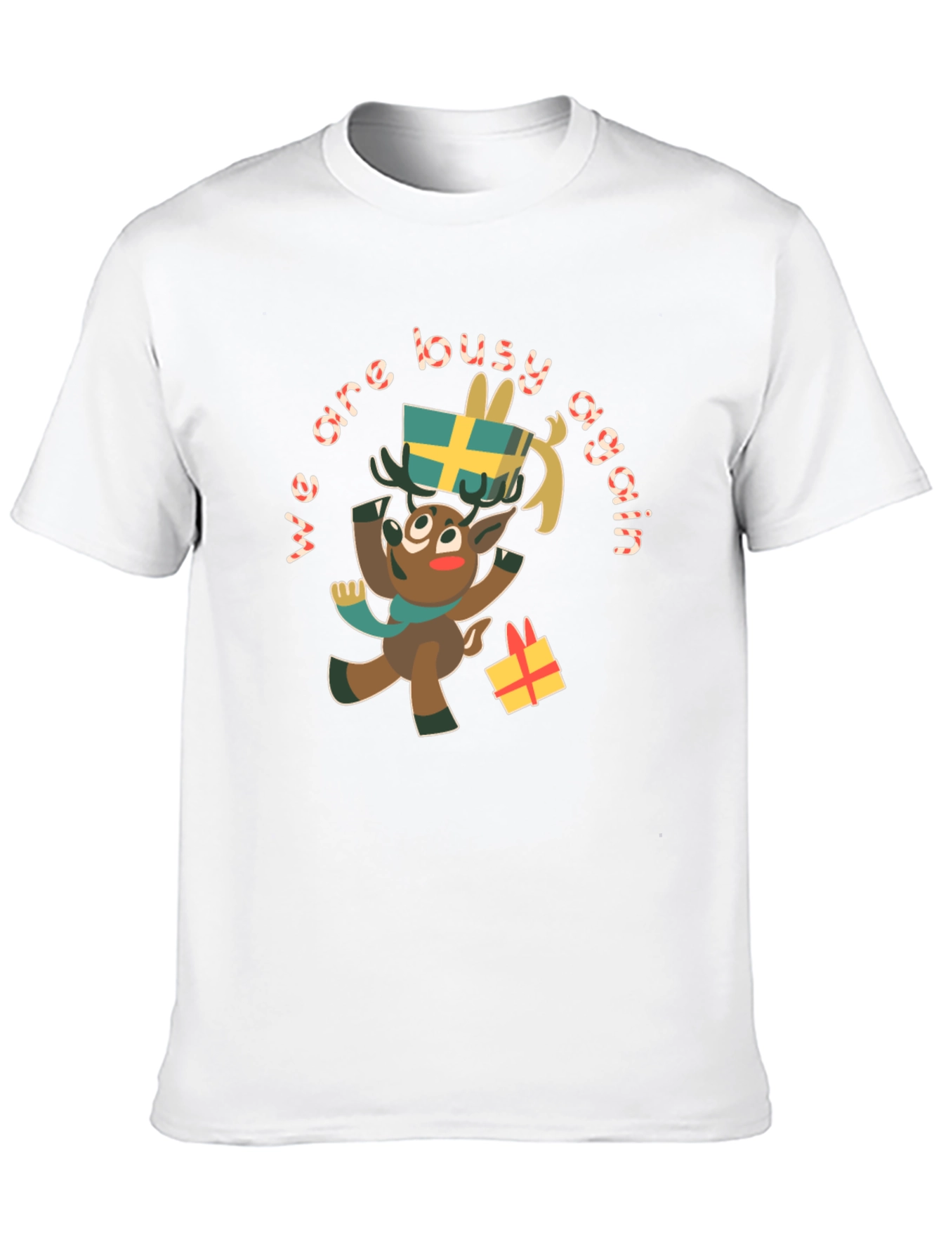 Festive Reindeer Graphic Tee