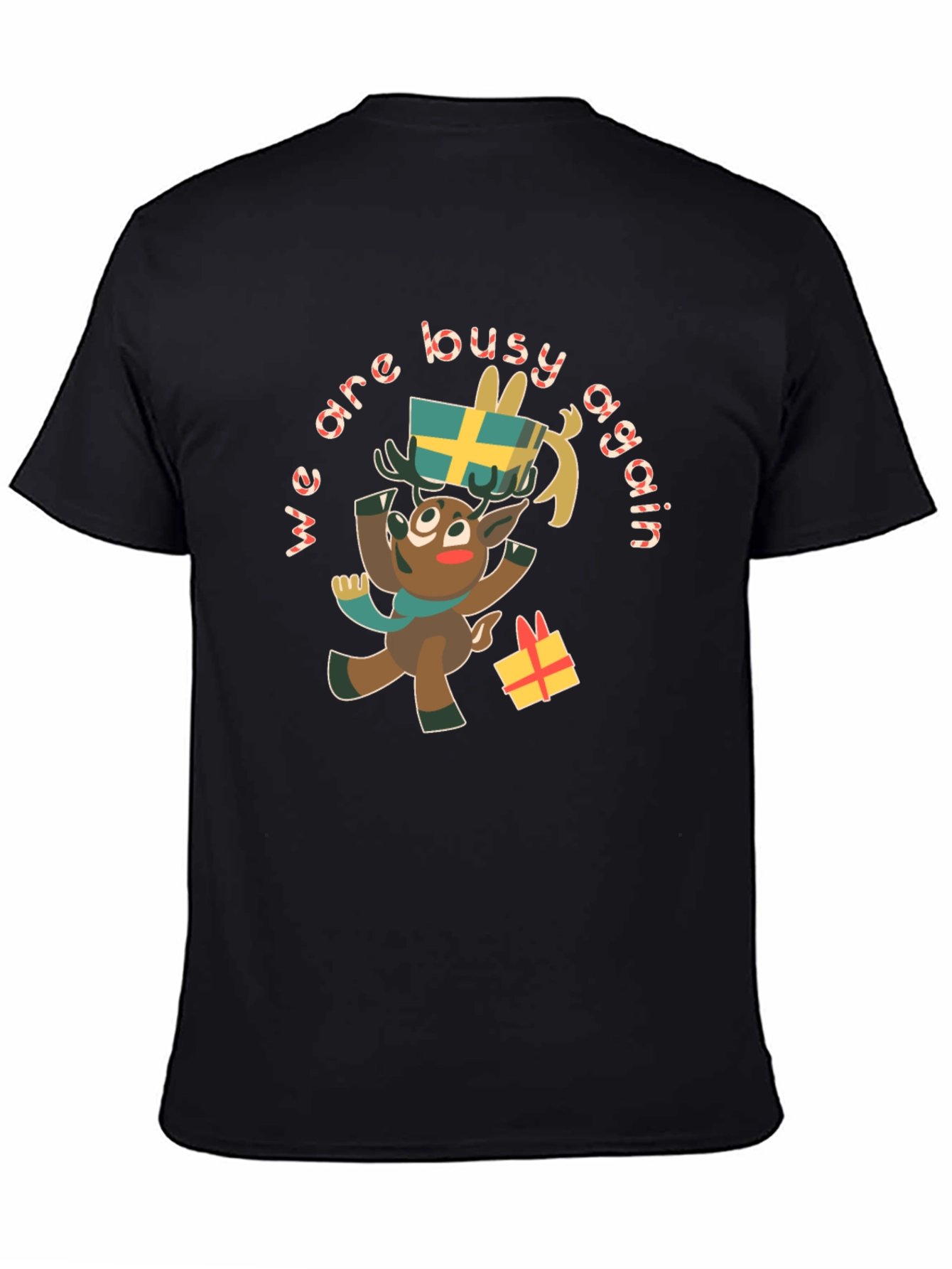 Festive Reindeer Graphic Tee