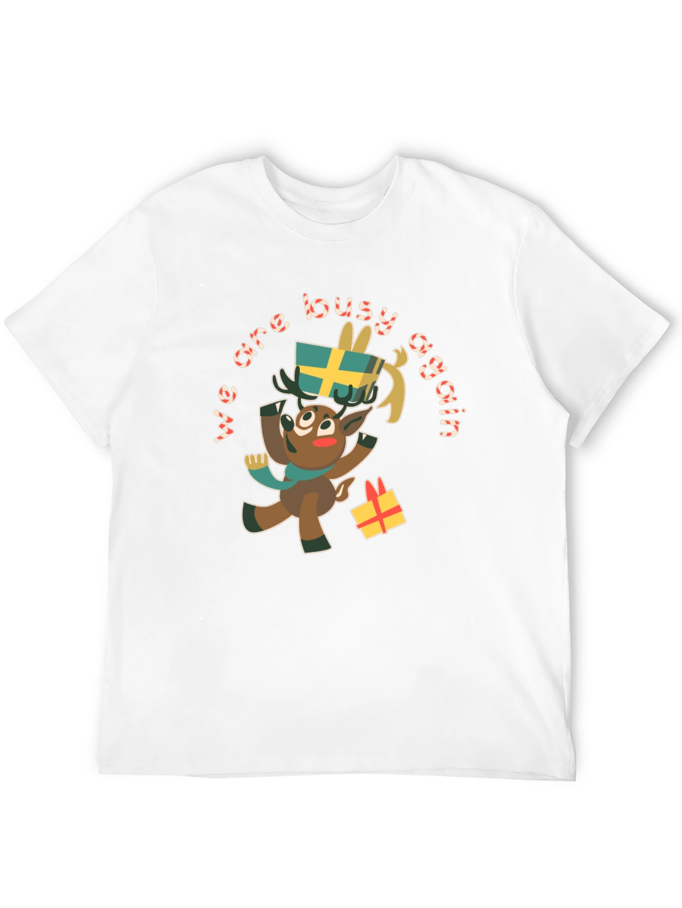 Festive Reindeer Graphic Tee