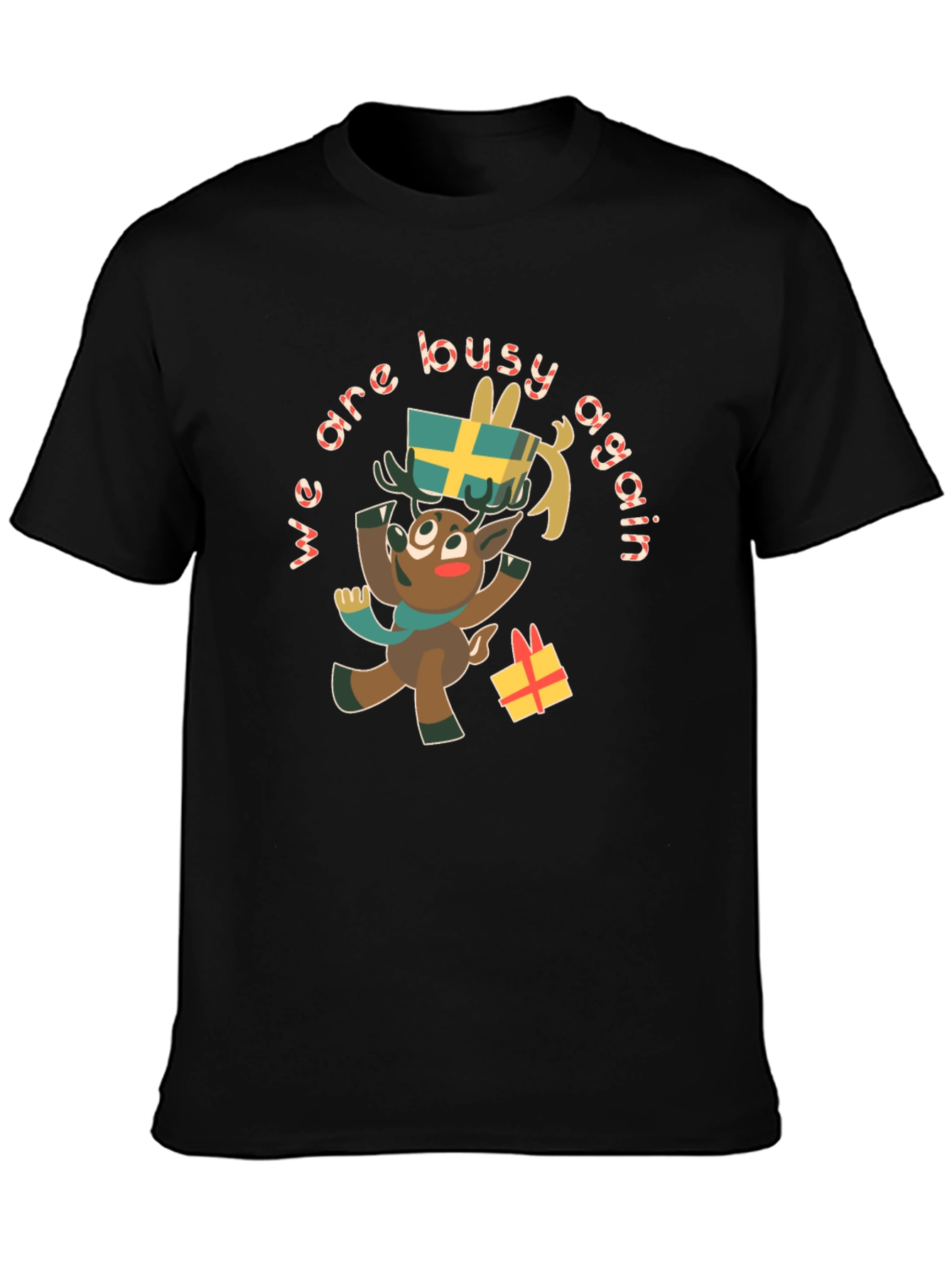 Festive Reindeer Graphic Tee