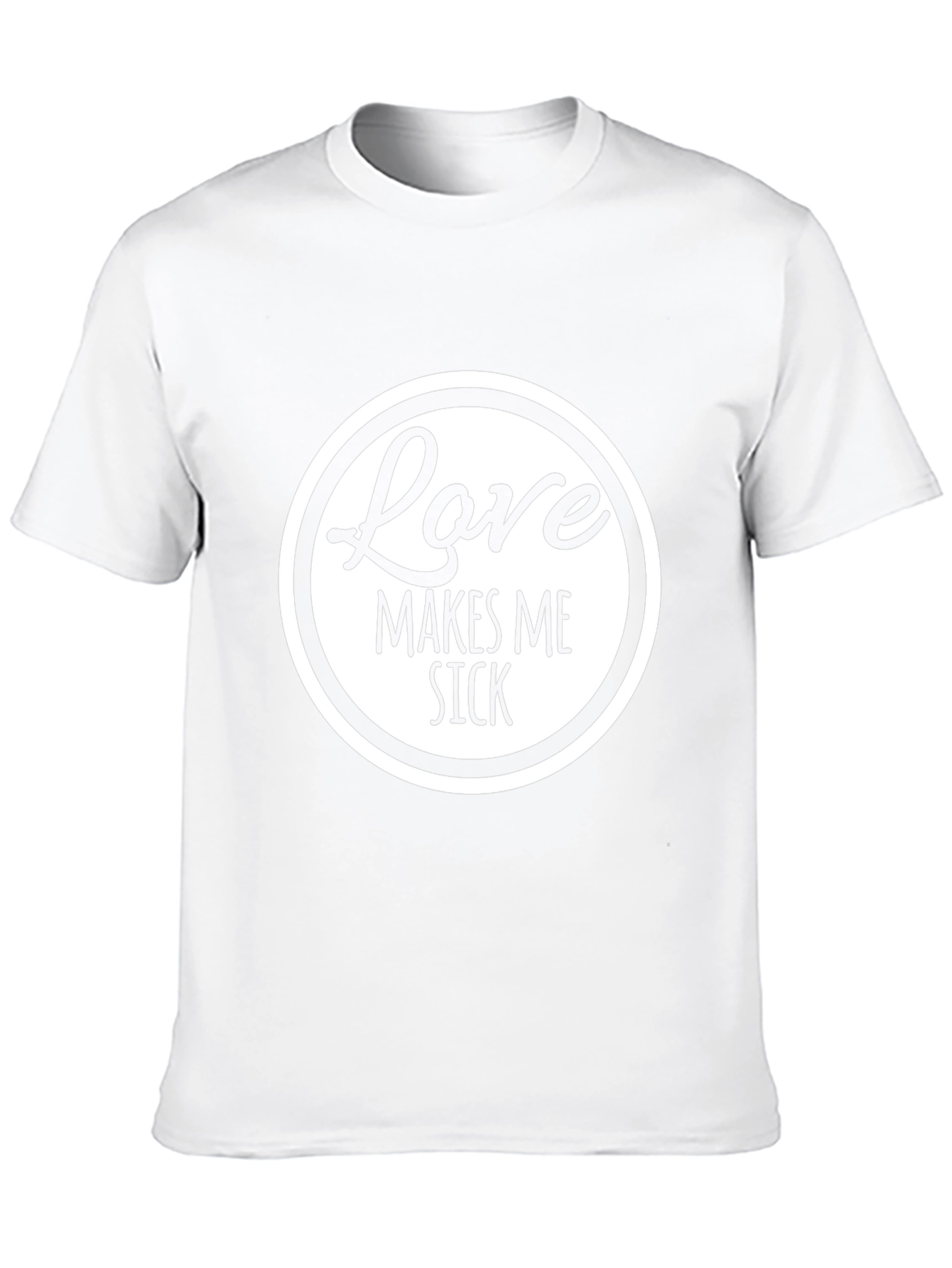Love Makes Me Sick Funny Graphic Tee