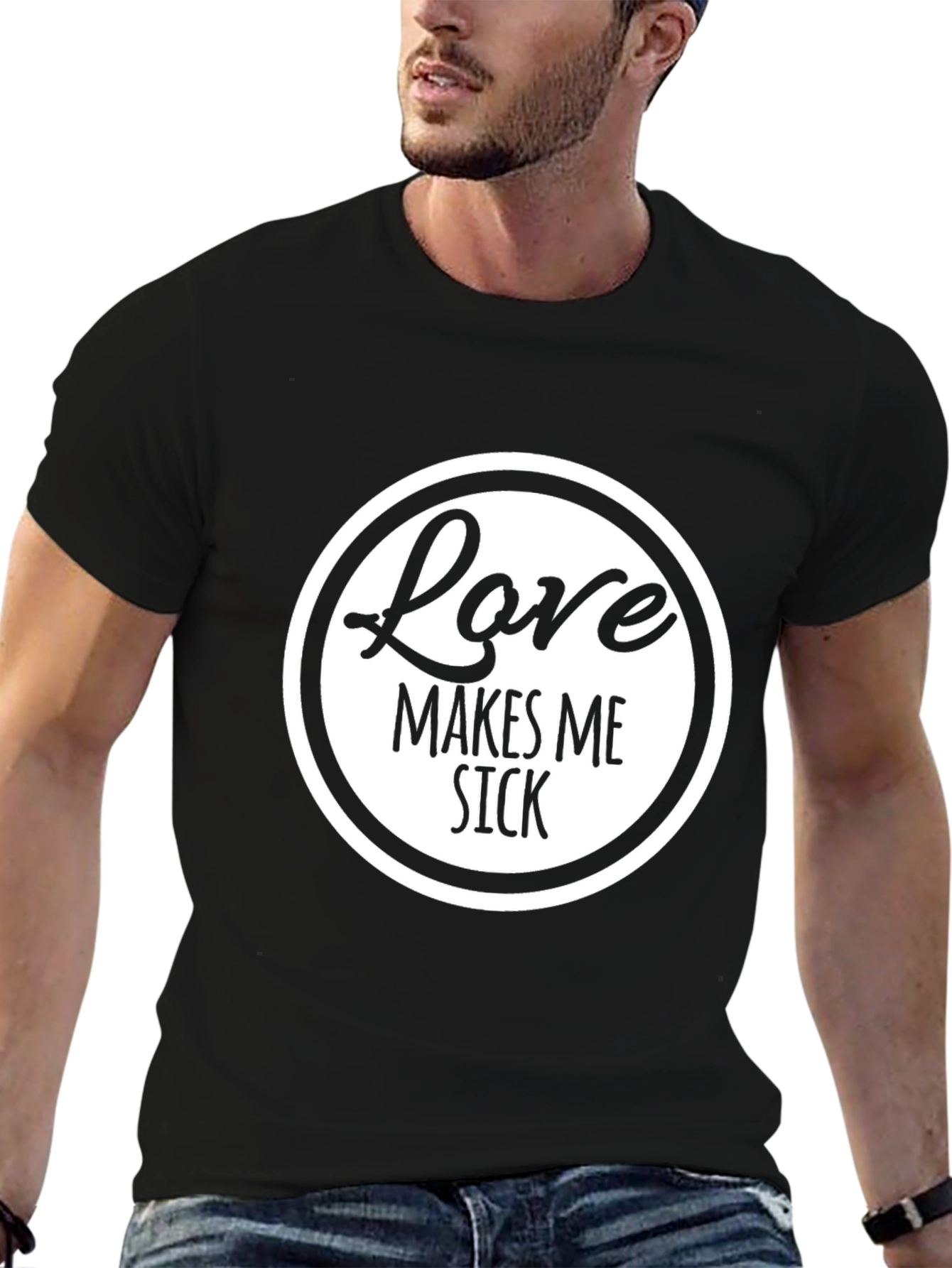 Love Makes Me Sick Funny Graphic Tee