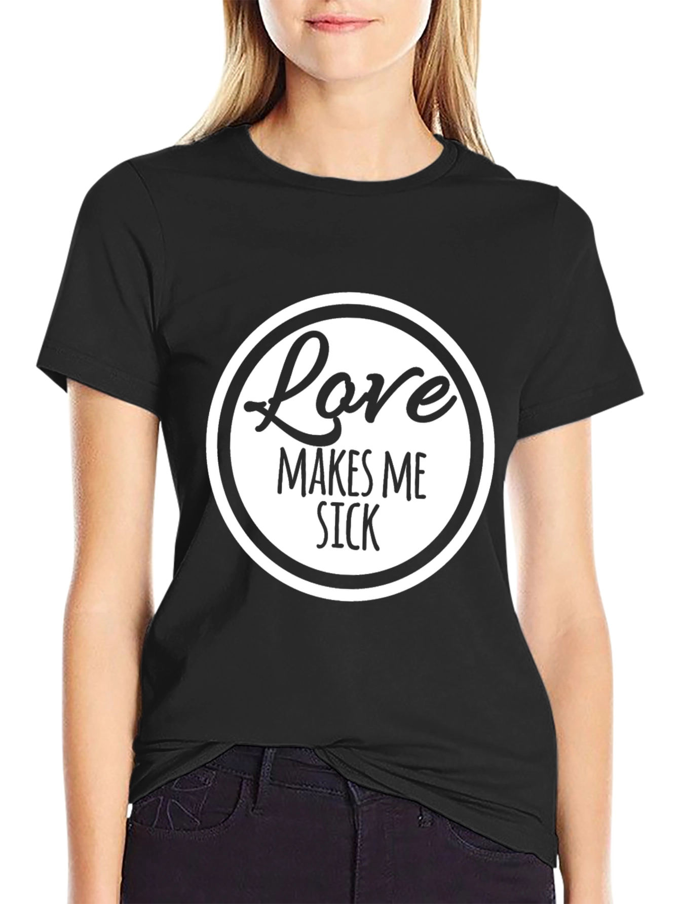 Love Makes Me Sick Funny Graphic Tee