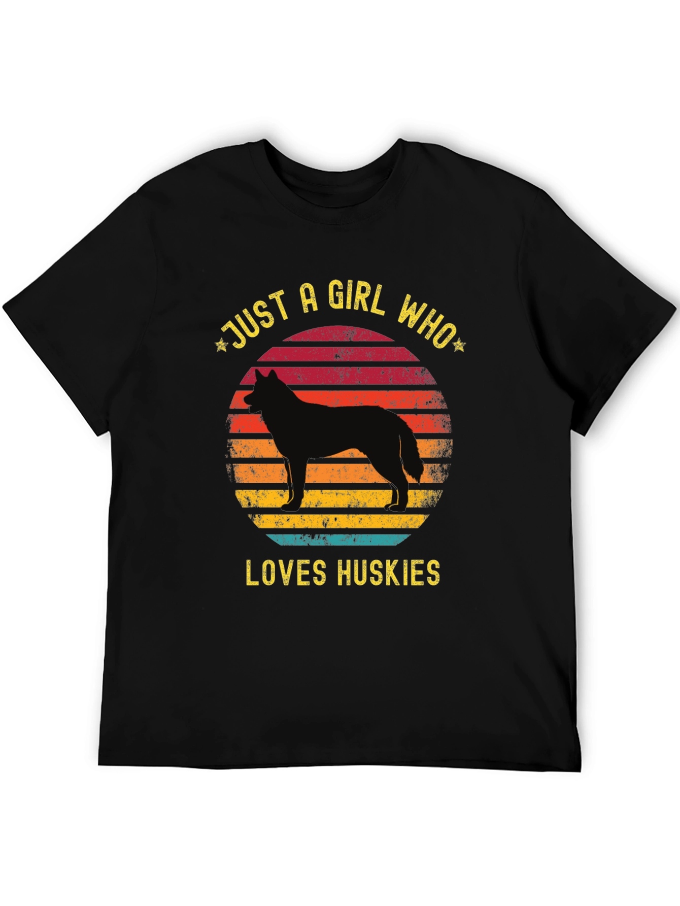 Just a Girl Who Loves Huskies T-Shirt