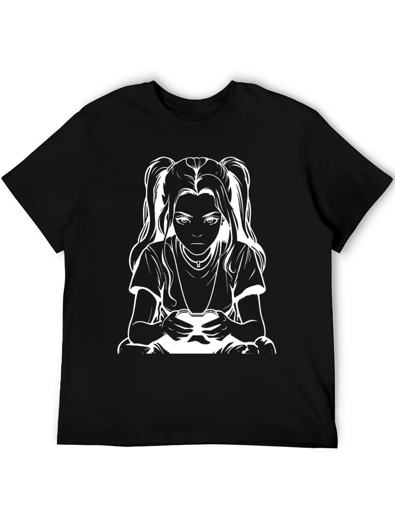 Gamer Girl Graphic T-Shirt - Cool Black Tee