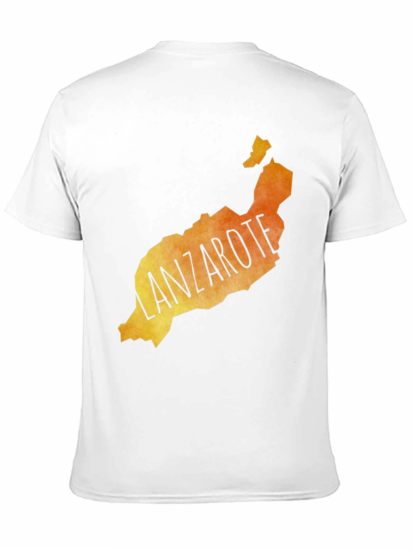 Lanzarote Map Graphic Tee - Island Souvenir T-Shirt