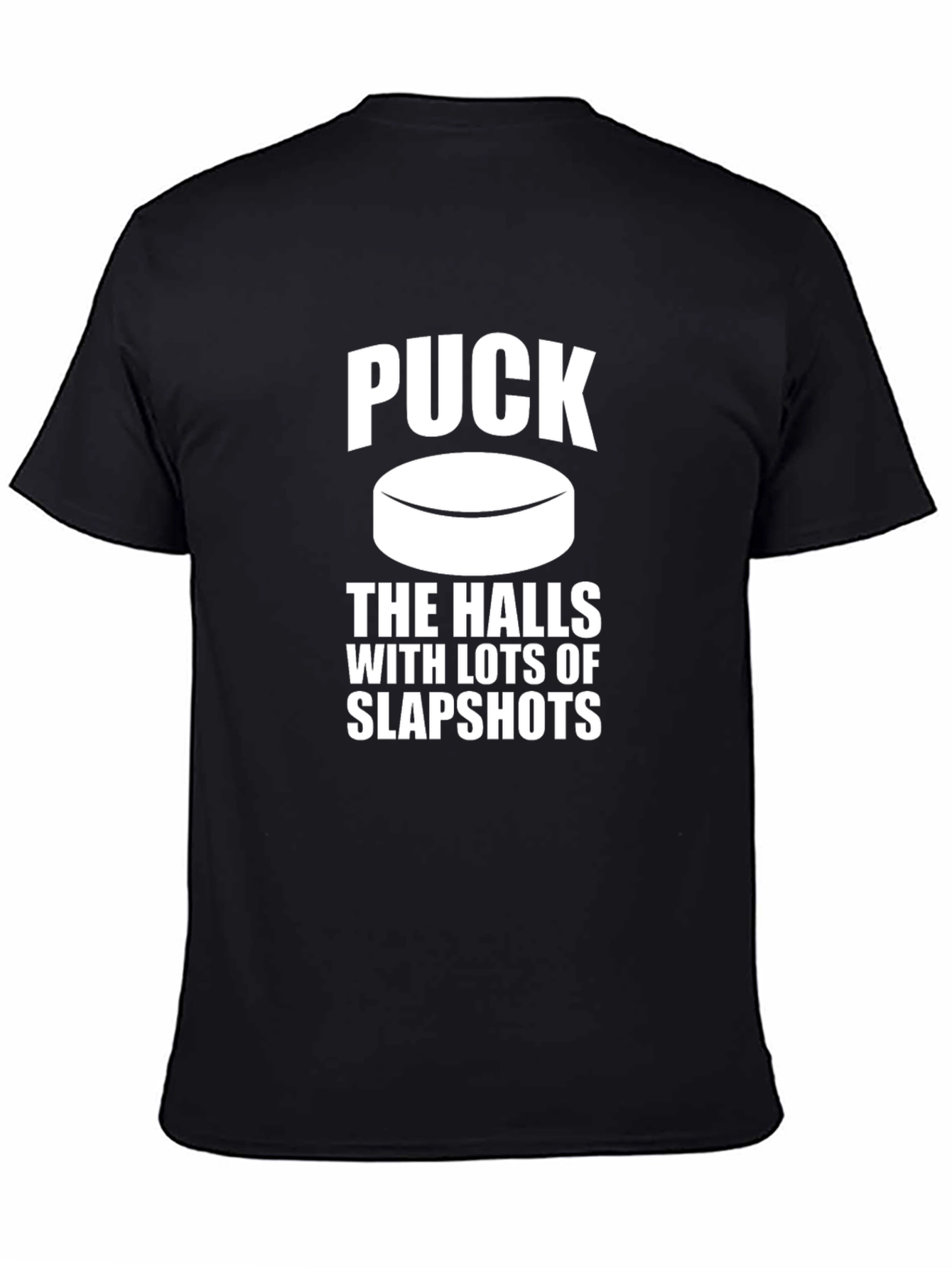 Puck the Halls Slapshot T-Shirt - Hockey Holiday Tee