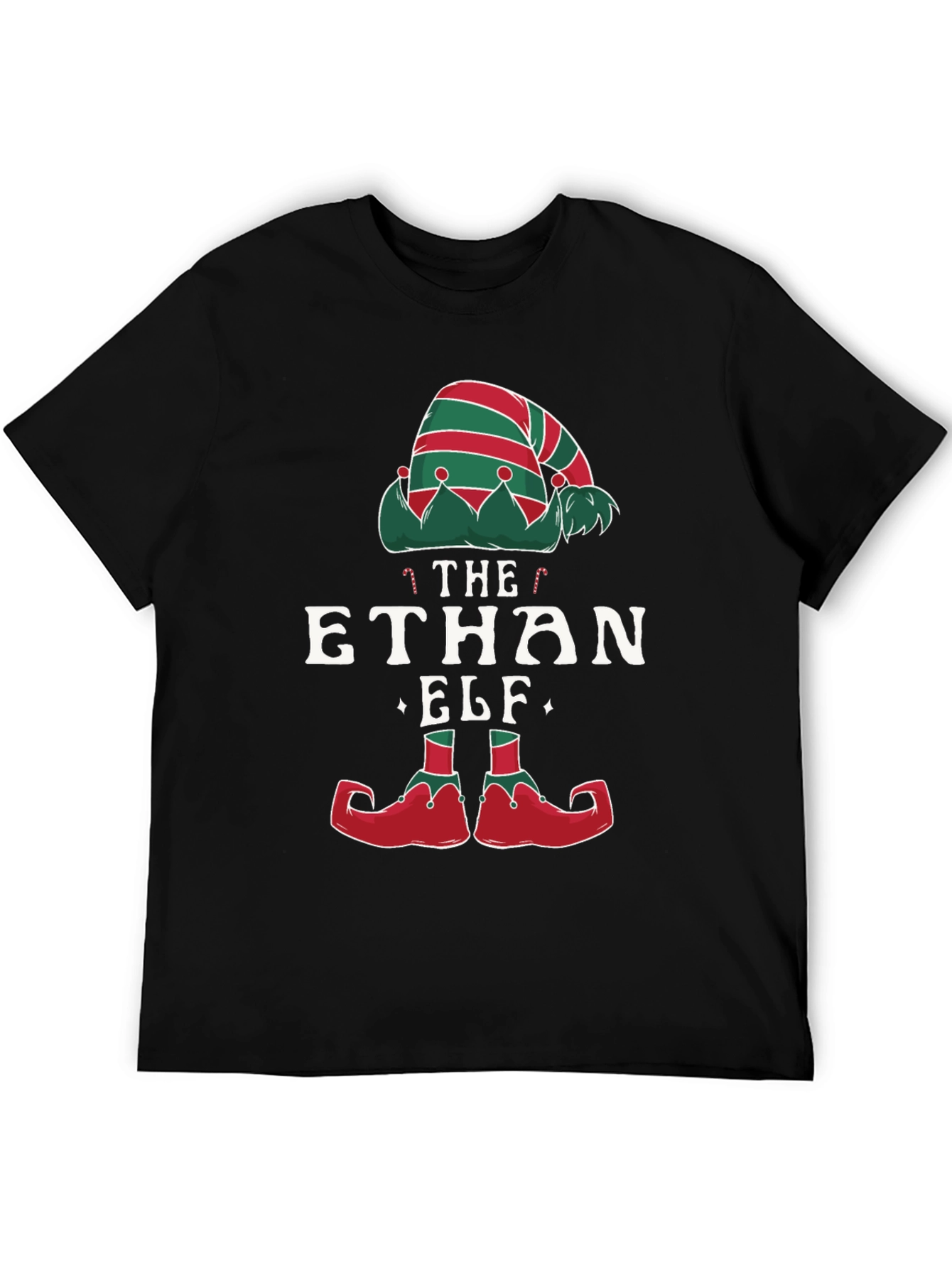 Personalized The [Name] Elf Christmas T-Shirt