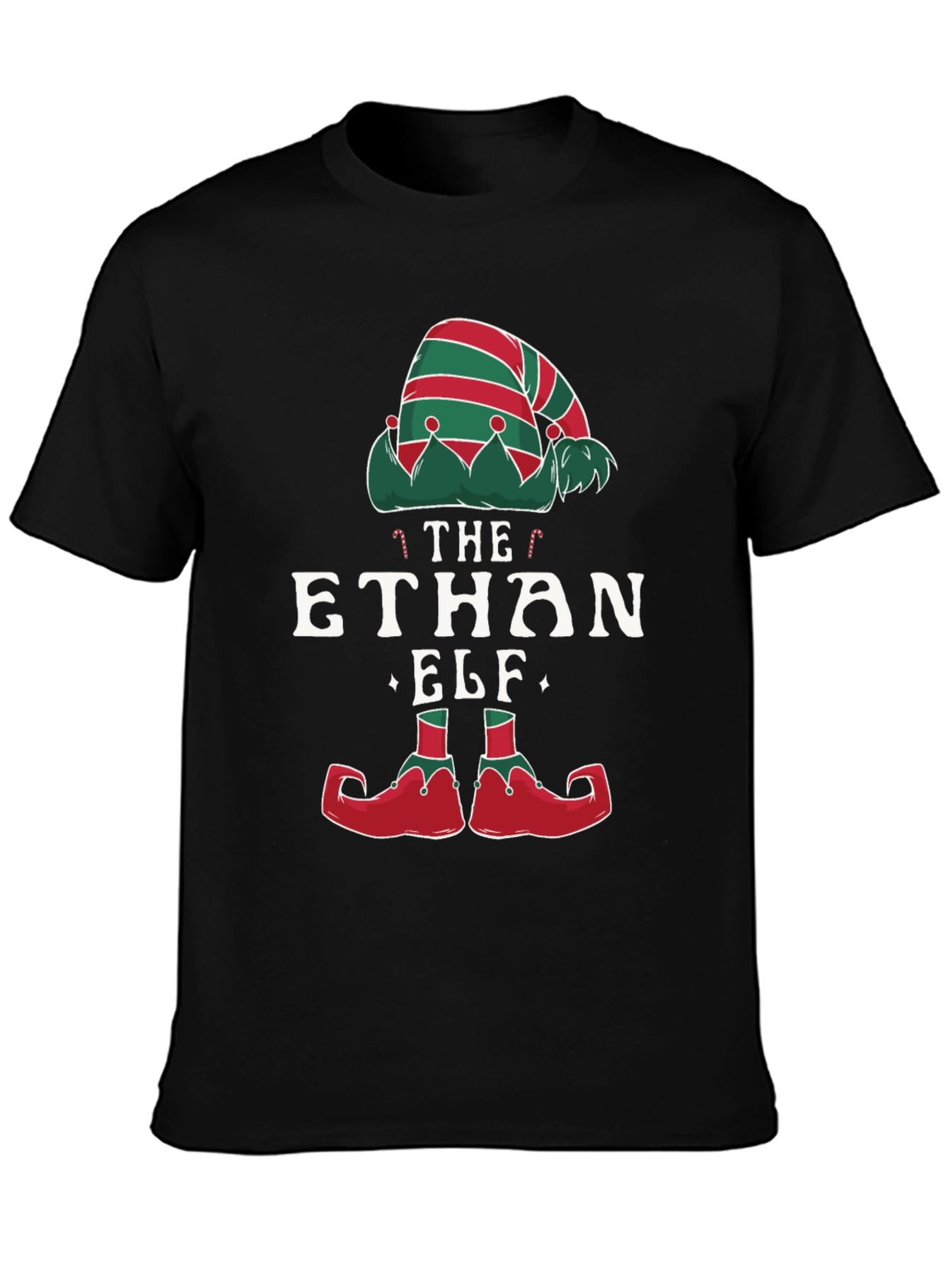 Personalized The [Name] Elf Christmas T-Shirt