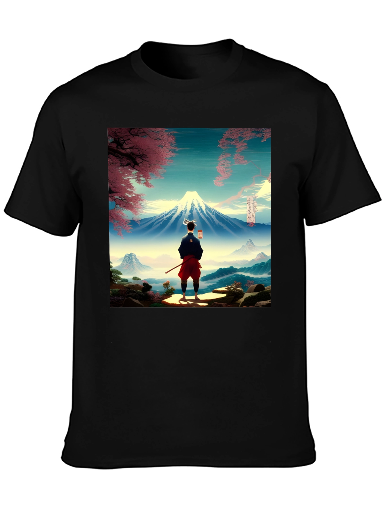Mount Fuji Ukiyo-e Style Graphic Tee