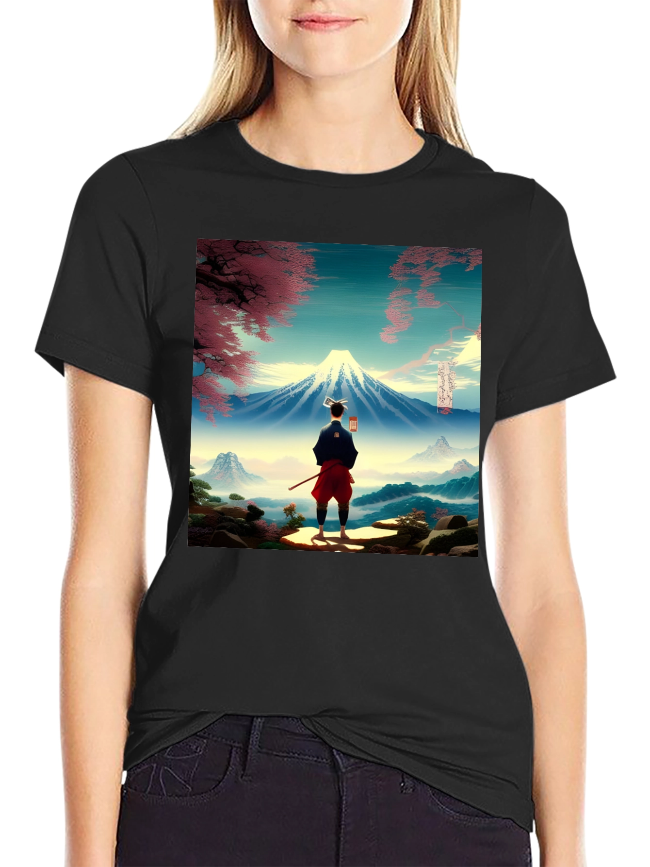 Mount Fuji Ukiyo-e Style Graphic Tee