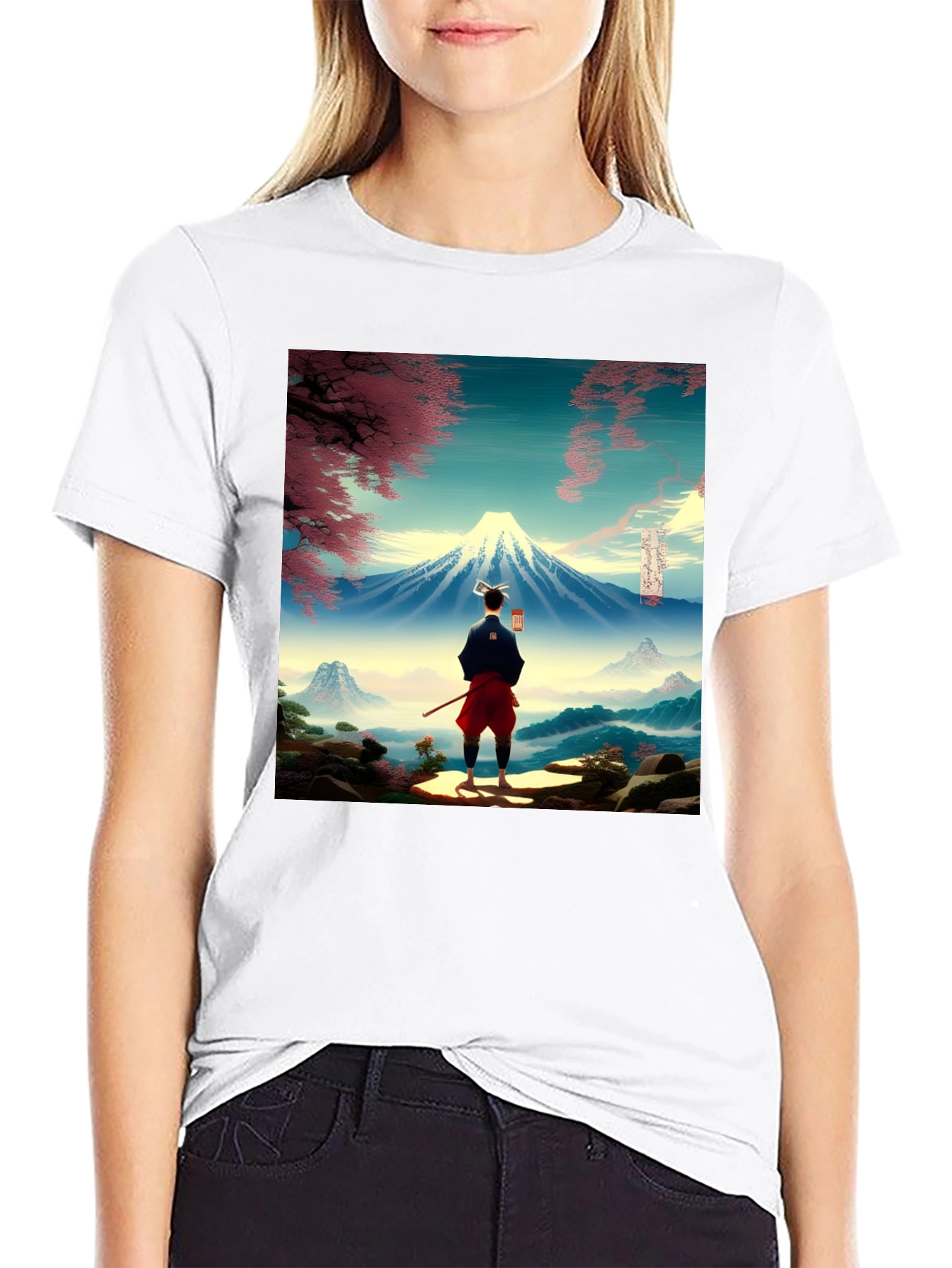 Mount Fuji Ukiyo-e Style Graphic Tee