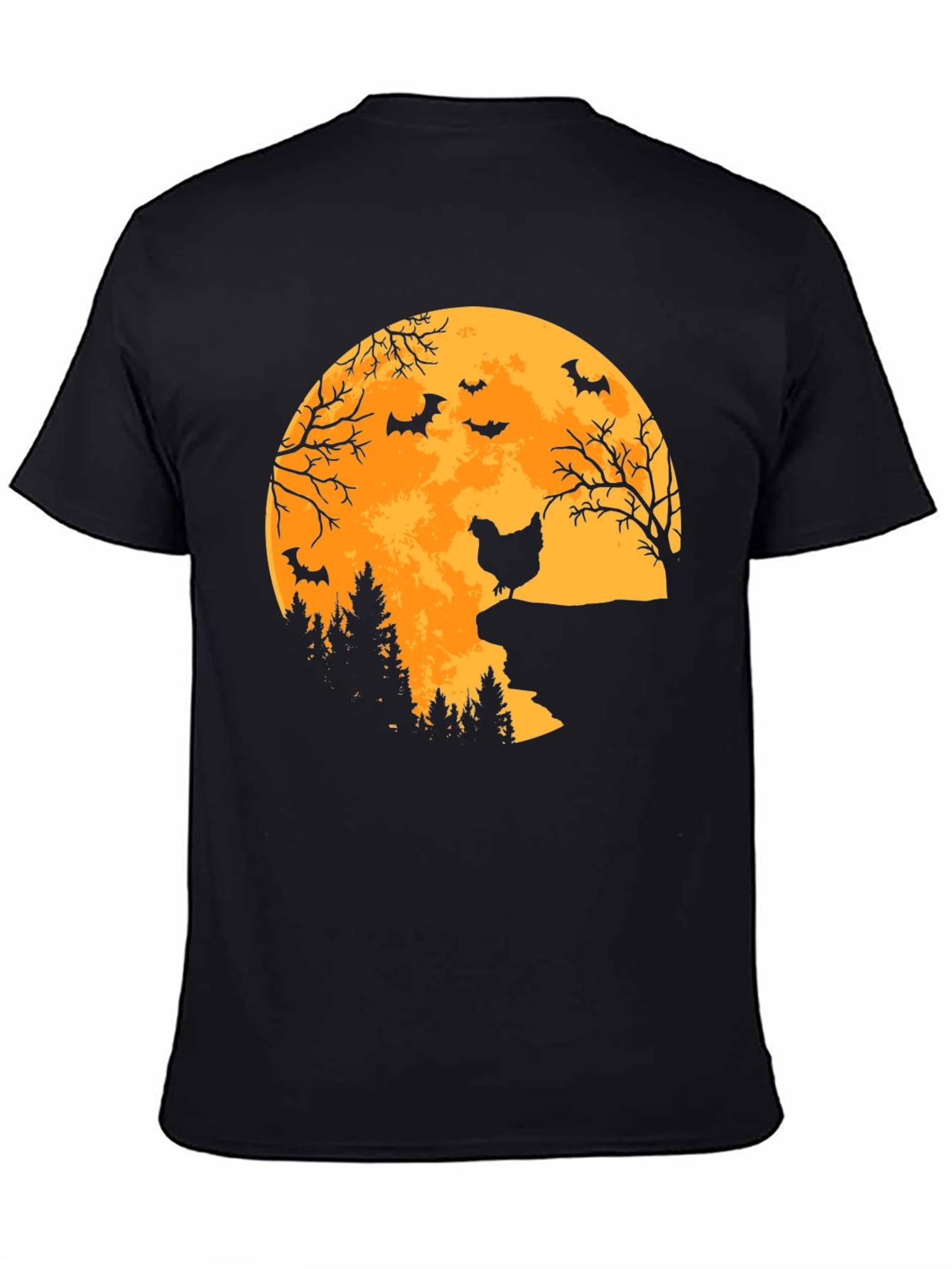 Halloween Chicken Moon T-Shirt
