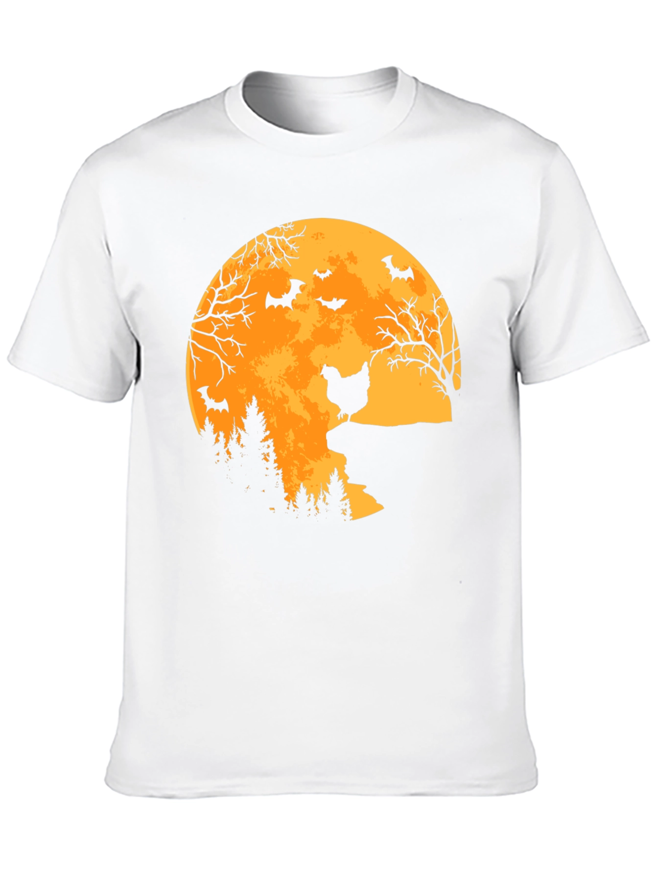 Halloween Chicken Moon T-Shirt