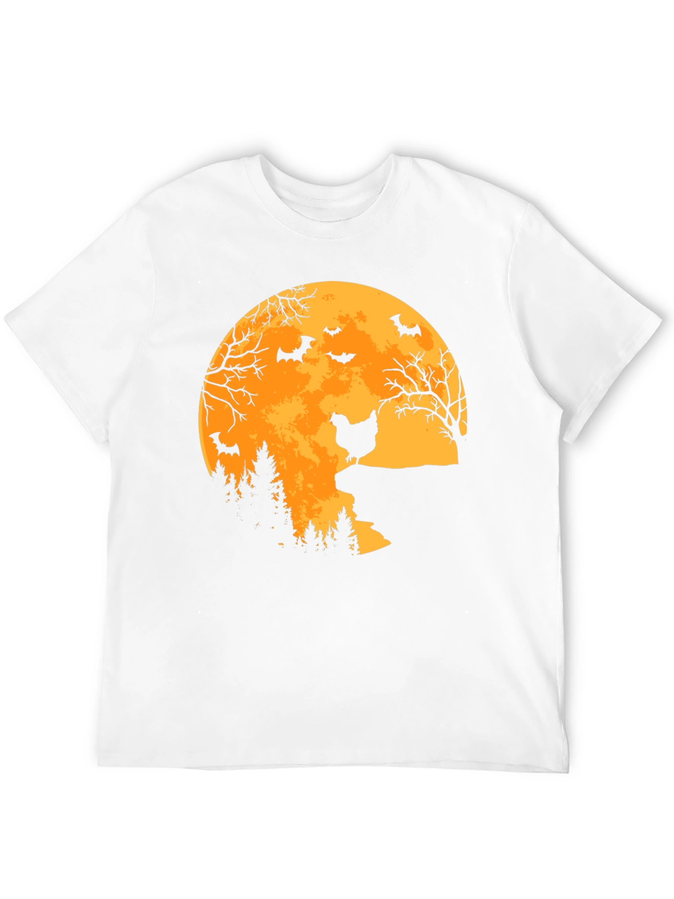 Halloween Chicken Moon T-Shirt