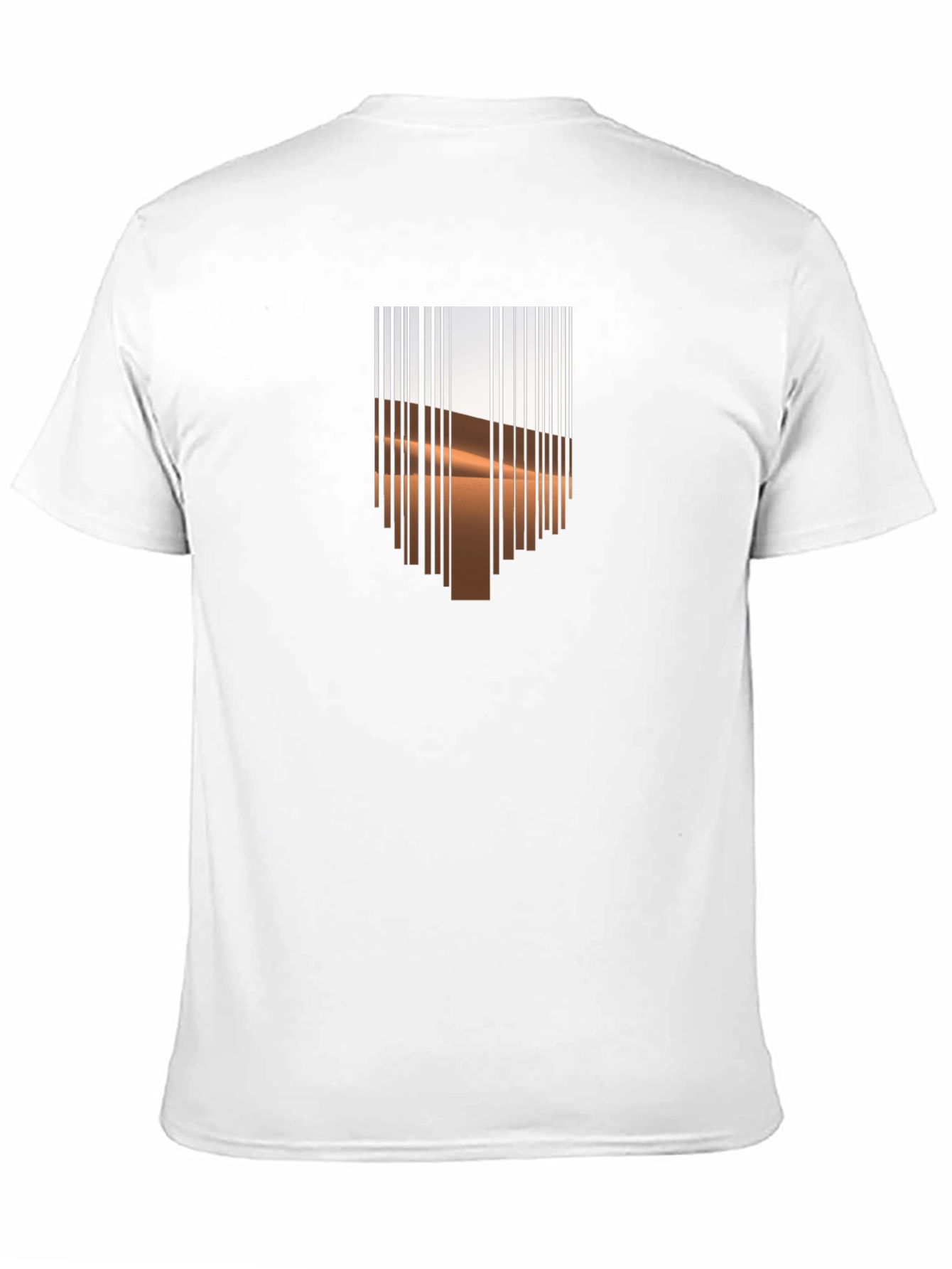 Barcode Desert Graphic Tee - Modern Casual