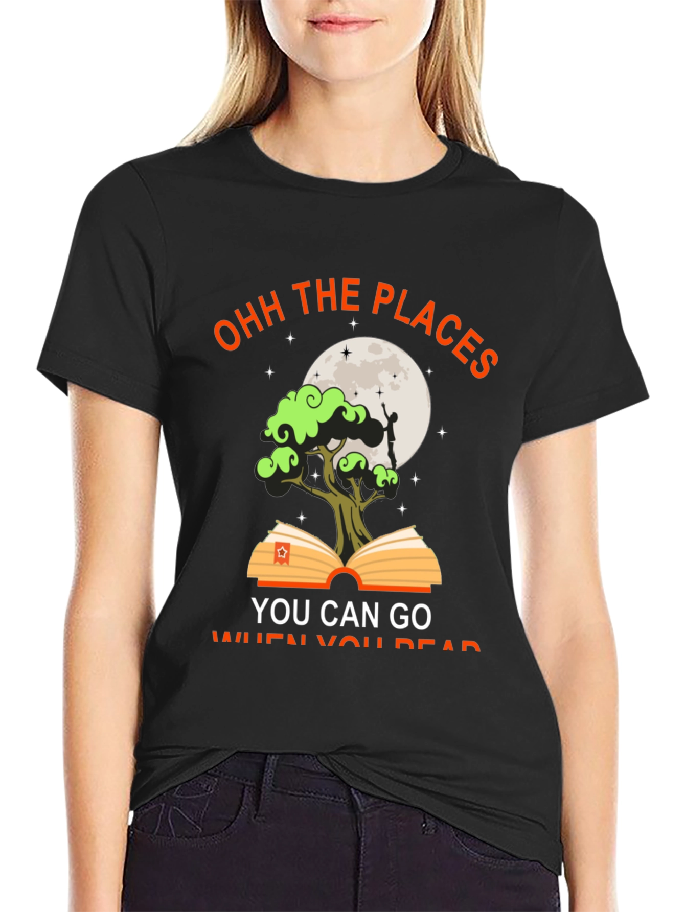 Ohh the Places You Can Go Black T-Shirt