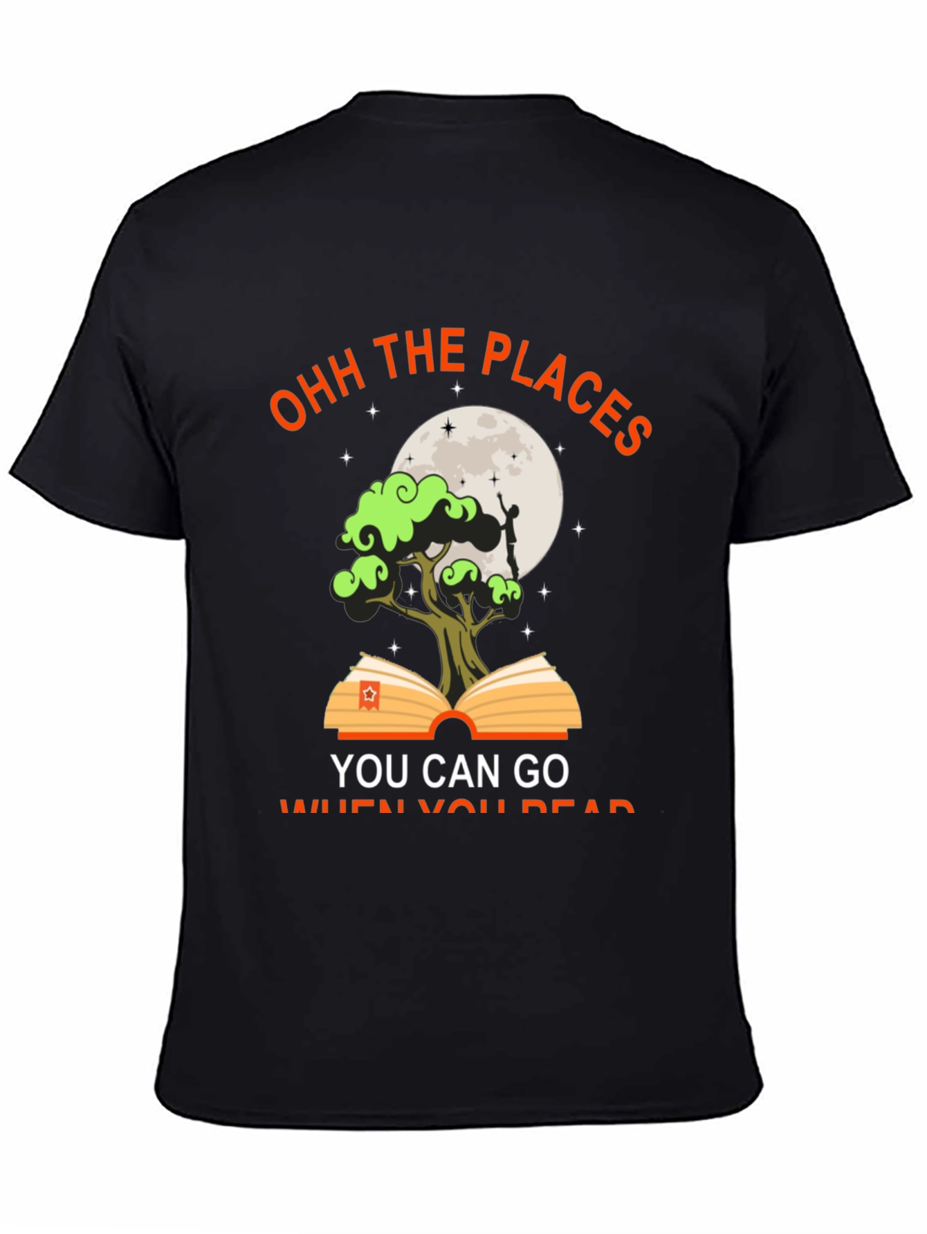 Ohh the Places You Can Go Black T-Shirt