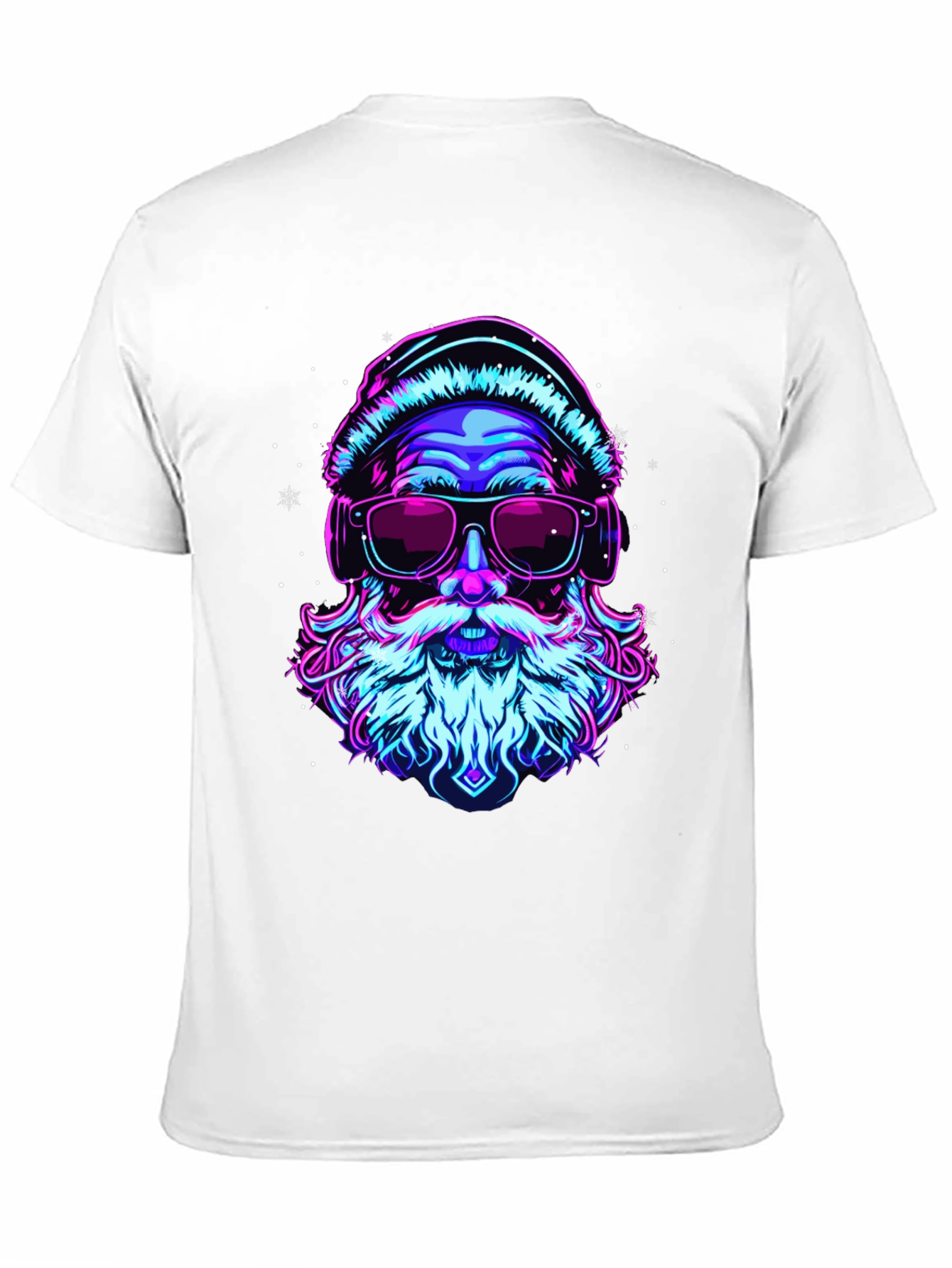 Neon Santa Graphic T-Shirt