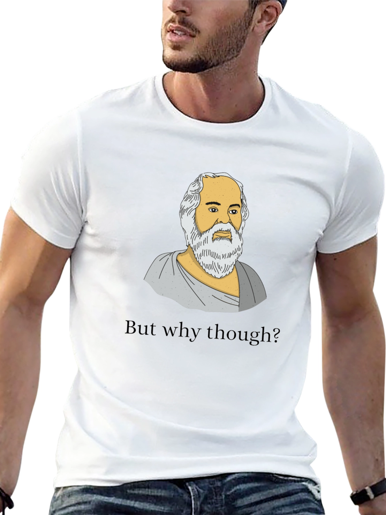 Socrates But Why Though Graphic T-Shirt