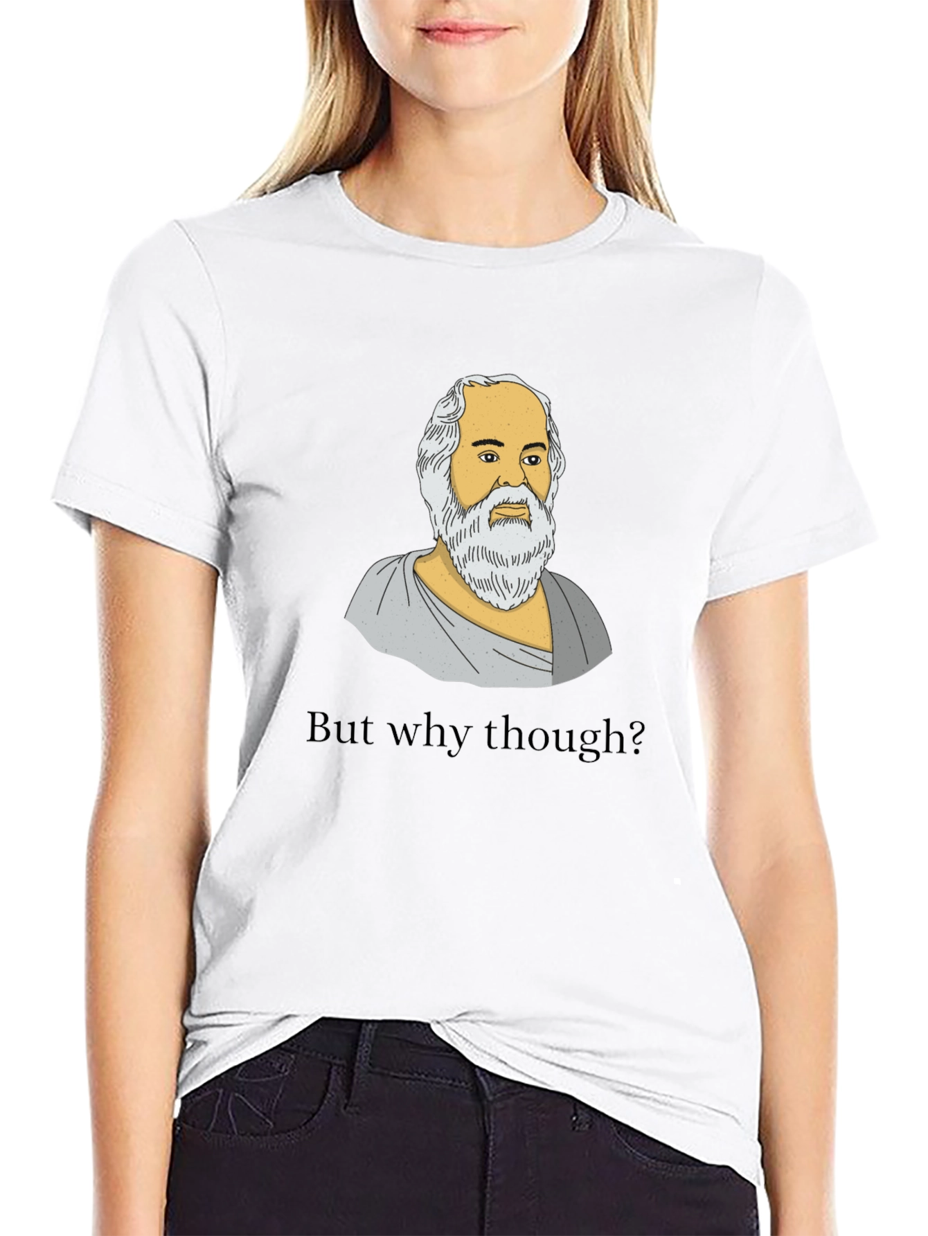 Socrates But Why Though Graphic T-Shirt