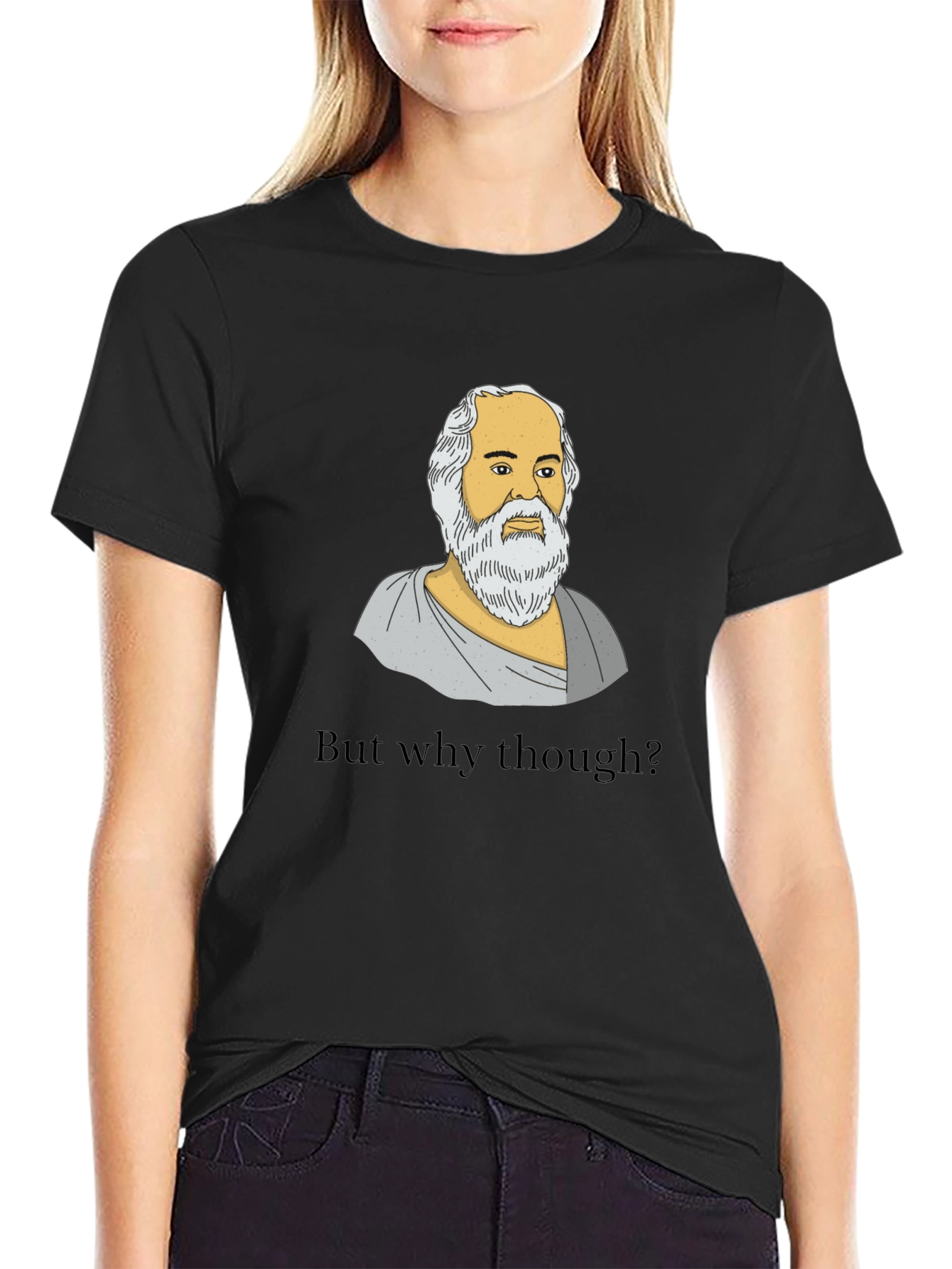 Socrates But Why Though Graphic T-Shirt