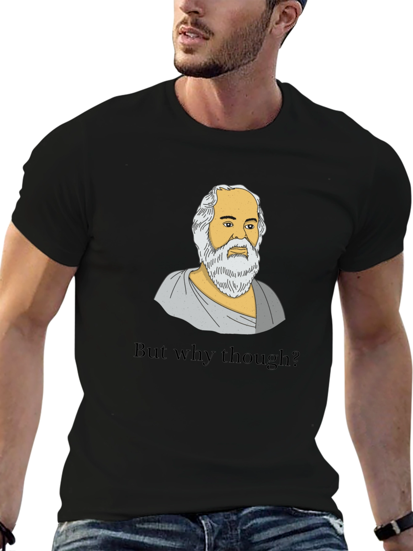 Socrates But Why Though Graphic T-Shirt