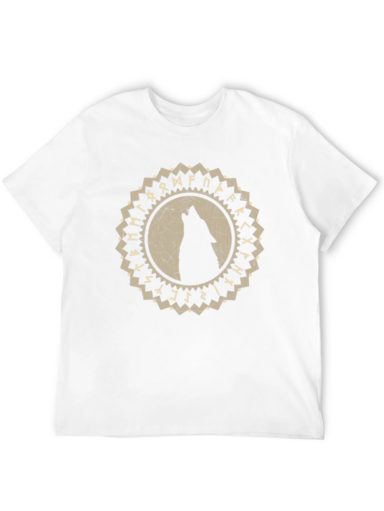 Wolf Rune Circle Graphic Tee
