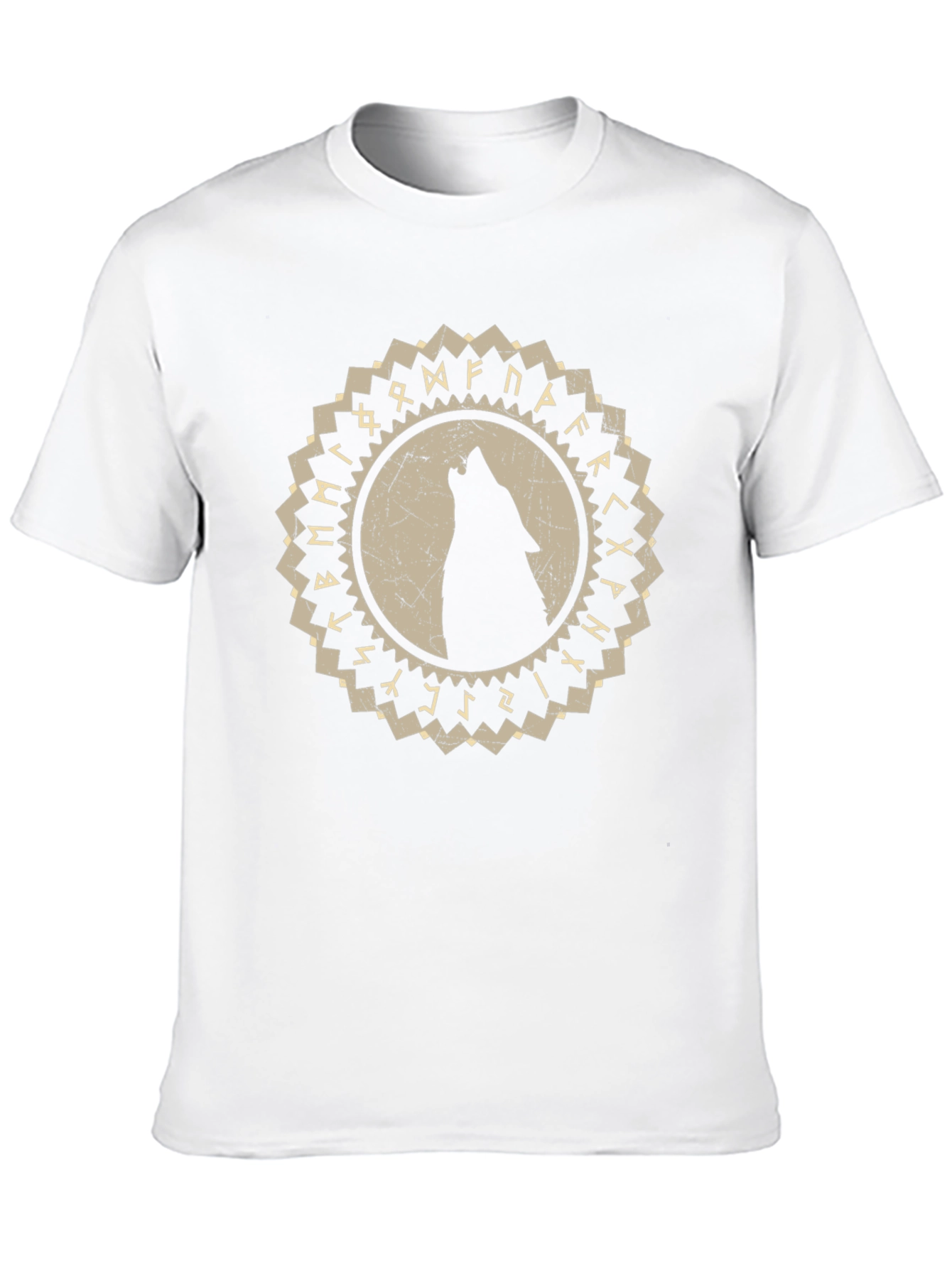 Wolf Rune Circle Graphic Tee