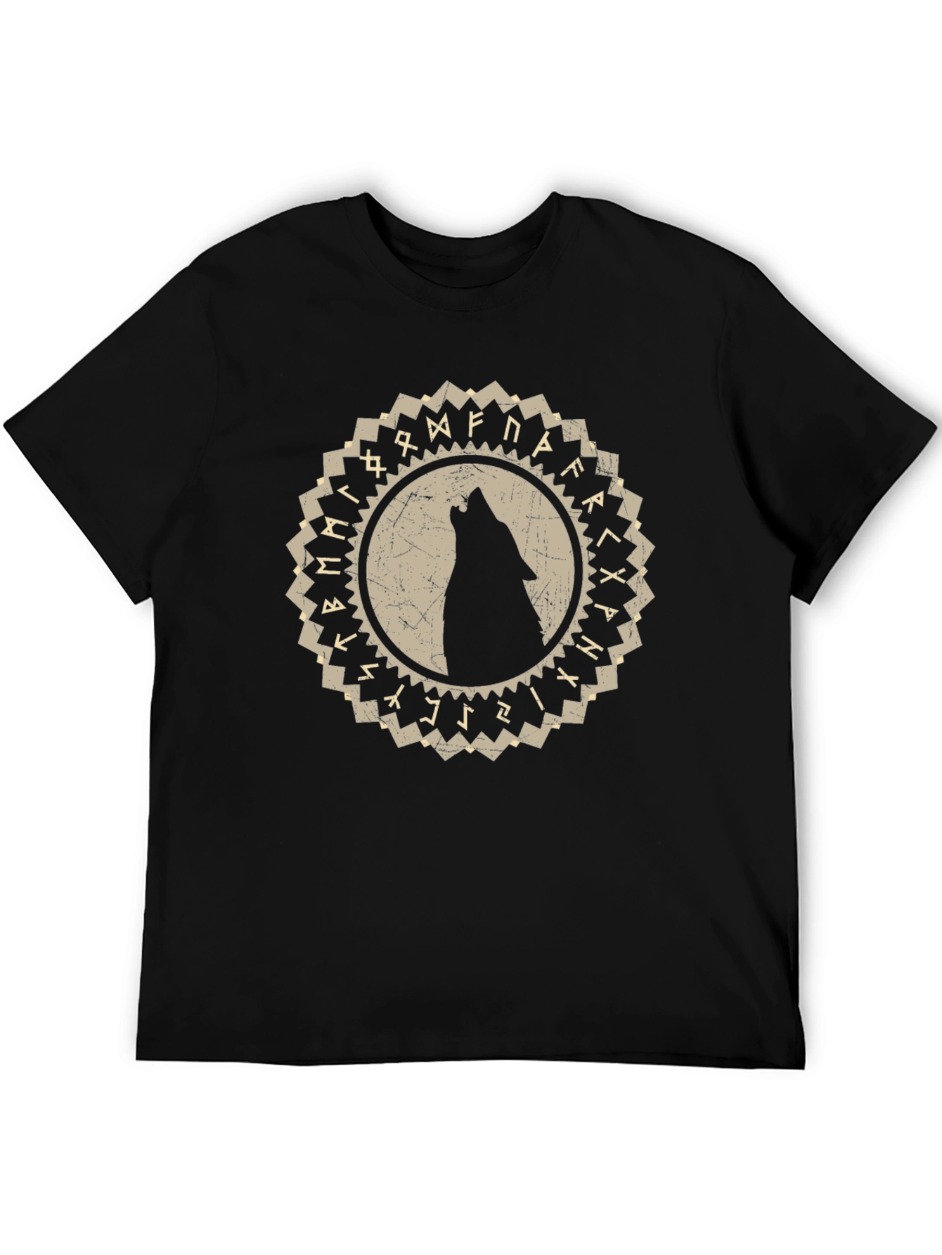 Wolf Rune Circle Graphic Tee