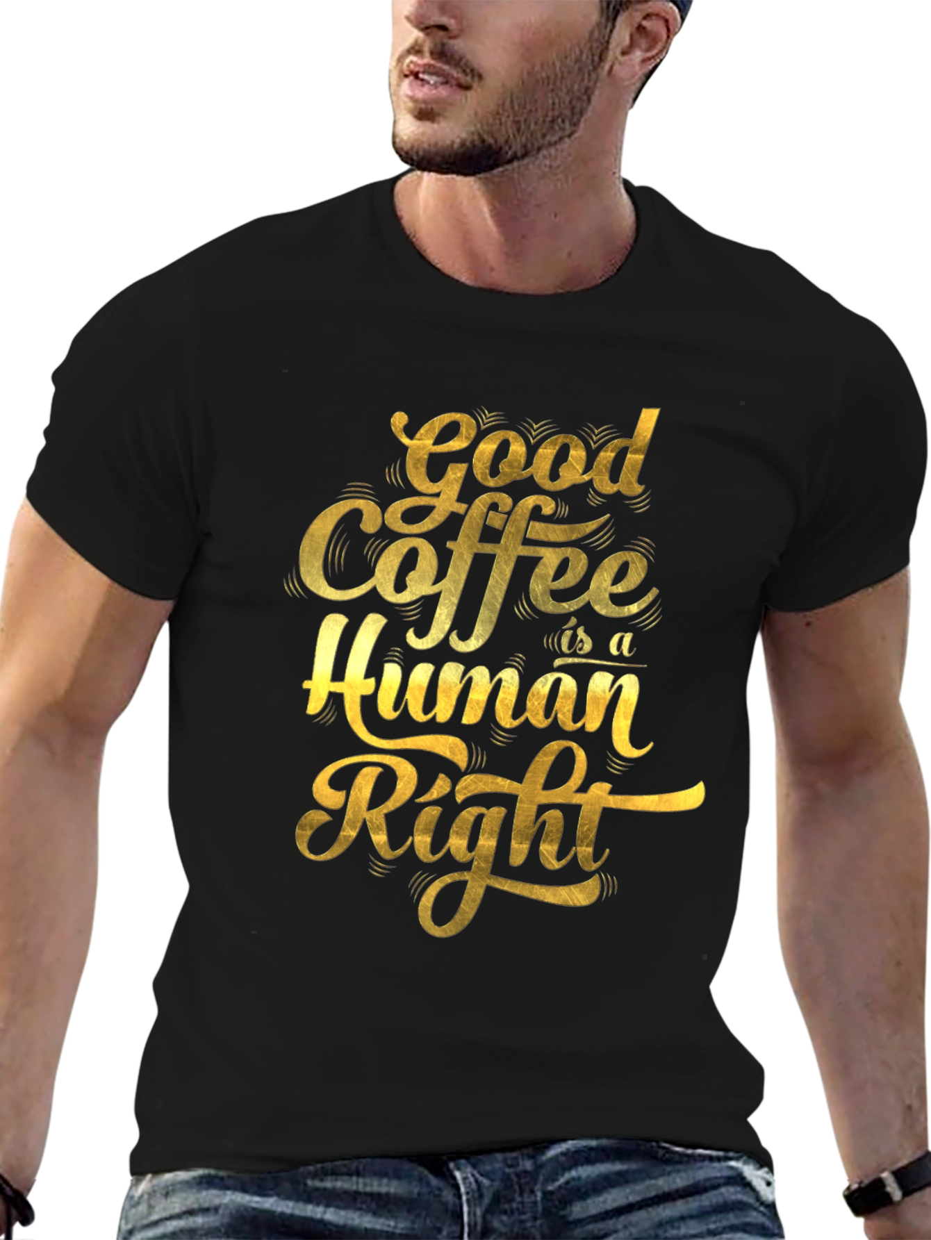 Good Coffee is a Human Right Graphic T-Shirt