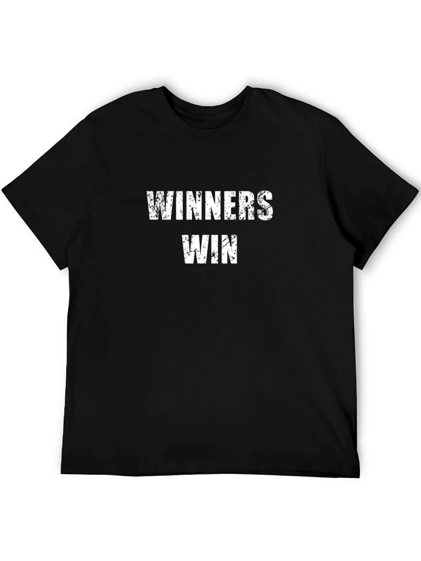 Winners Win Graphic Black T-Shirt