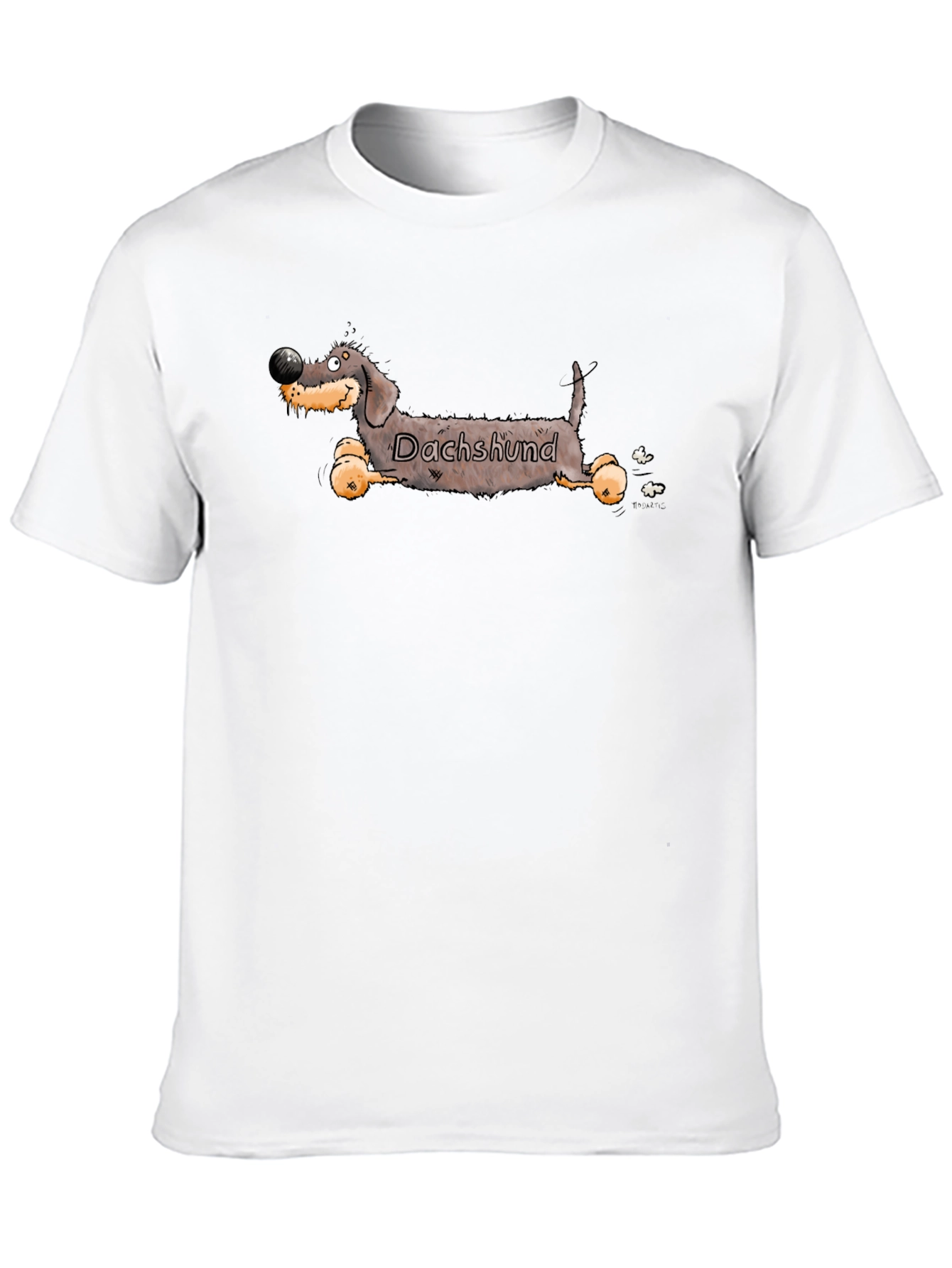 Dachshund Cartoon T-Shirt - Funny Dog Tee