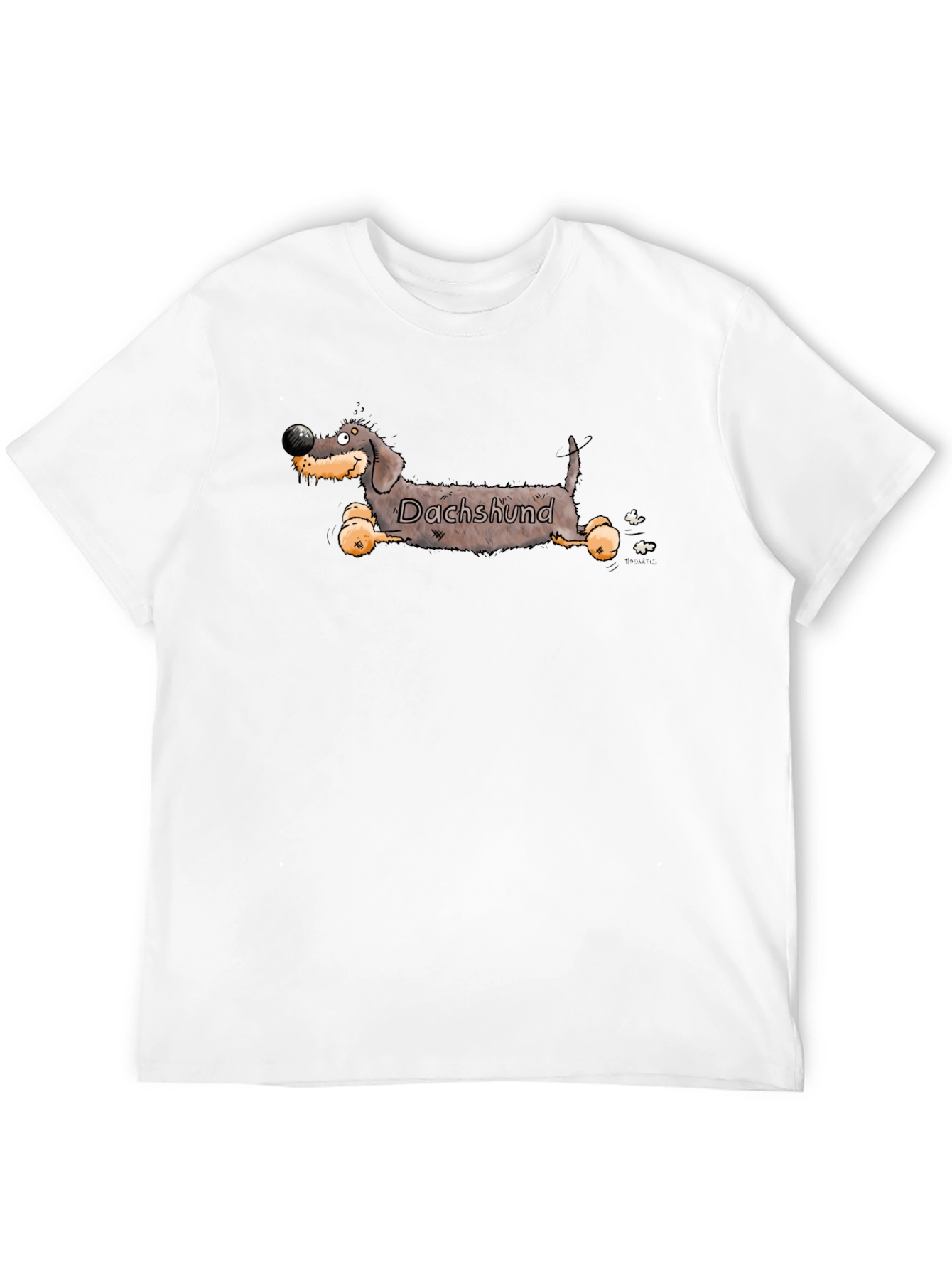 Dachshund Cartoon T-Shirt - Funny Dog Tee