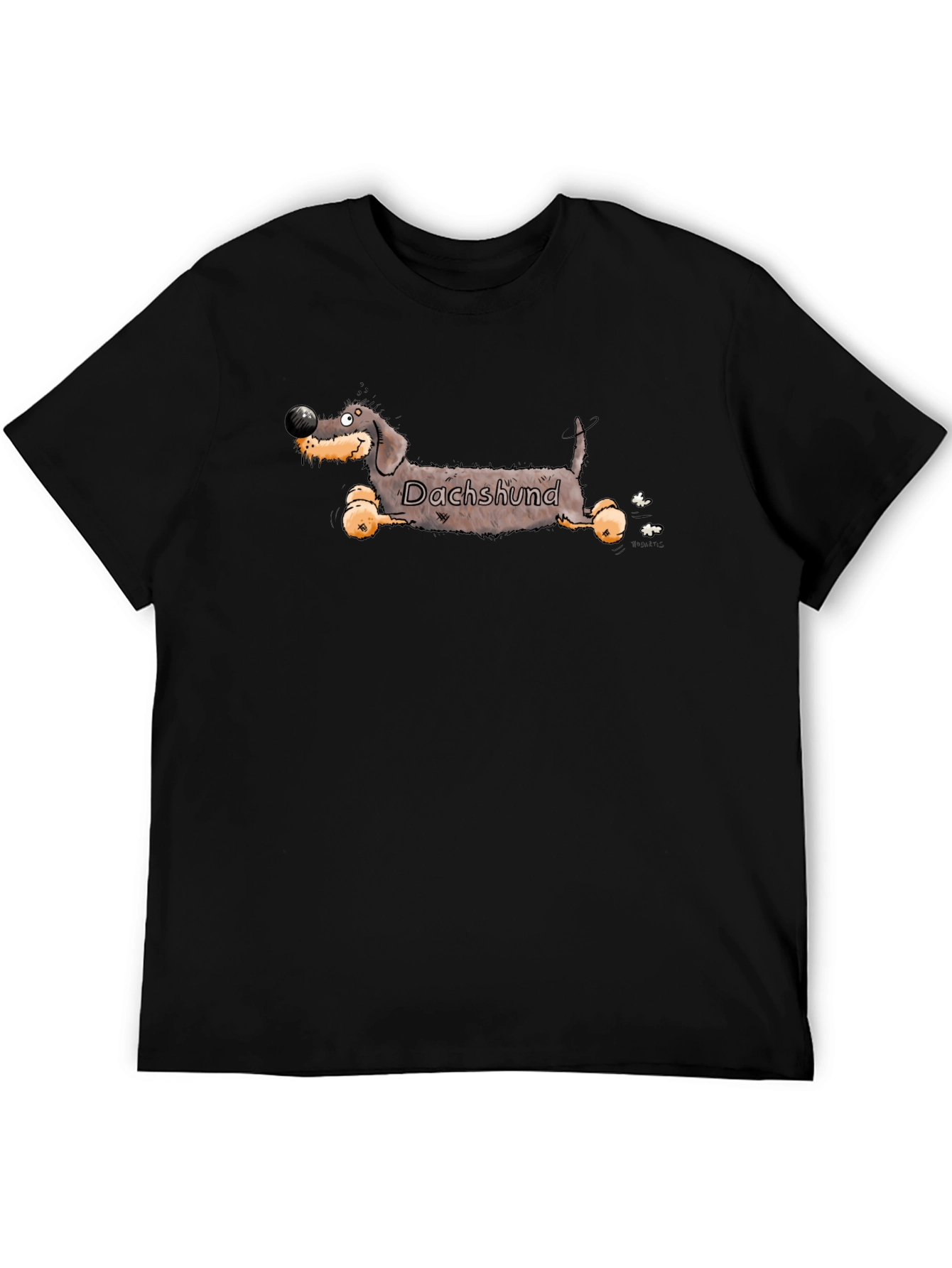 Dachshund Cartoon T-Shirt - Funny Dog Tee