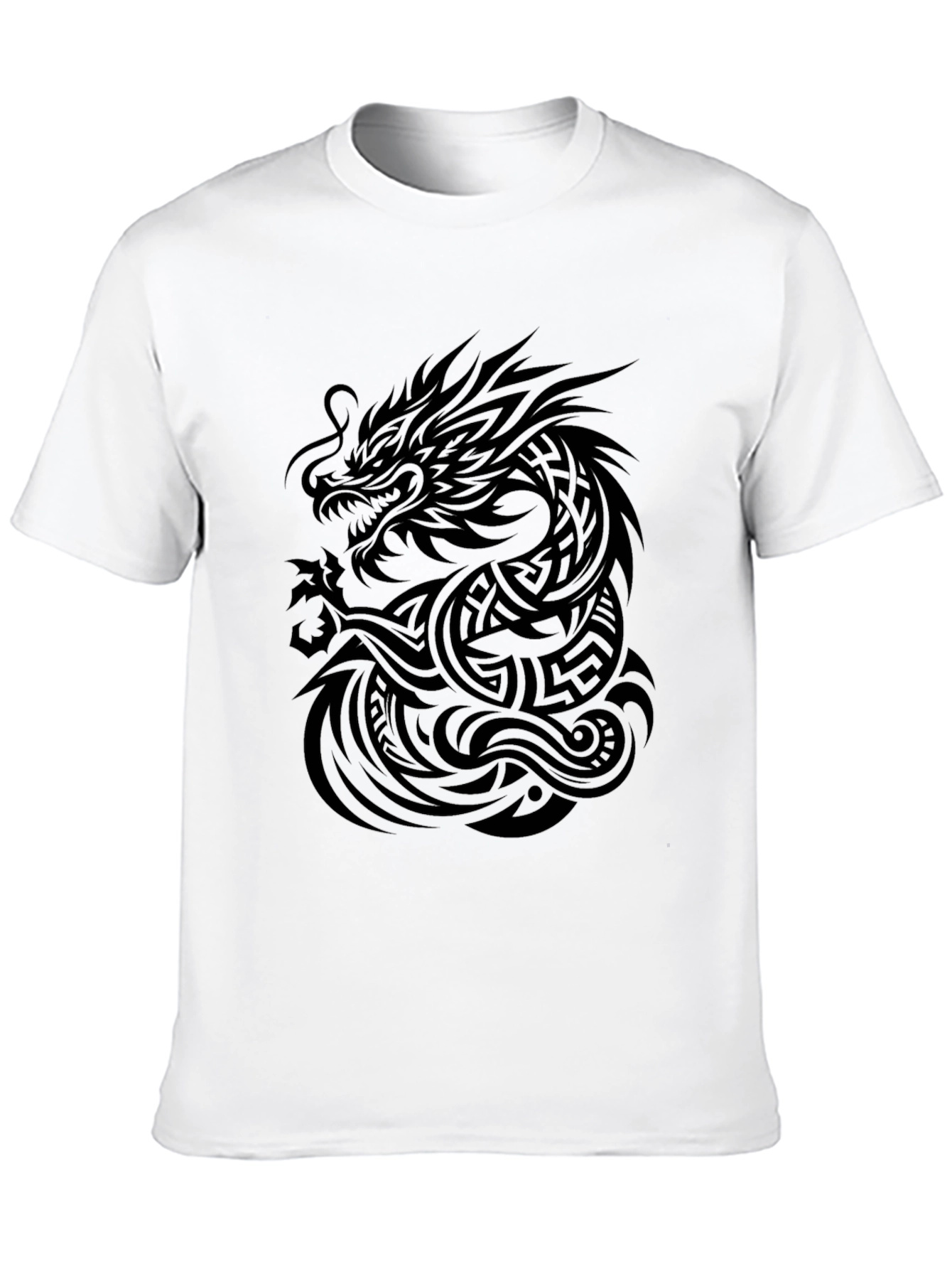Tribal Dragon Black T-Shirt