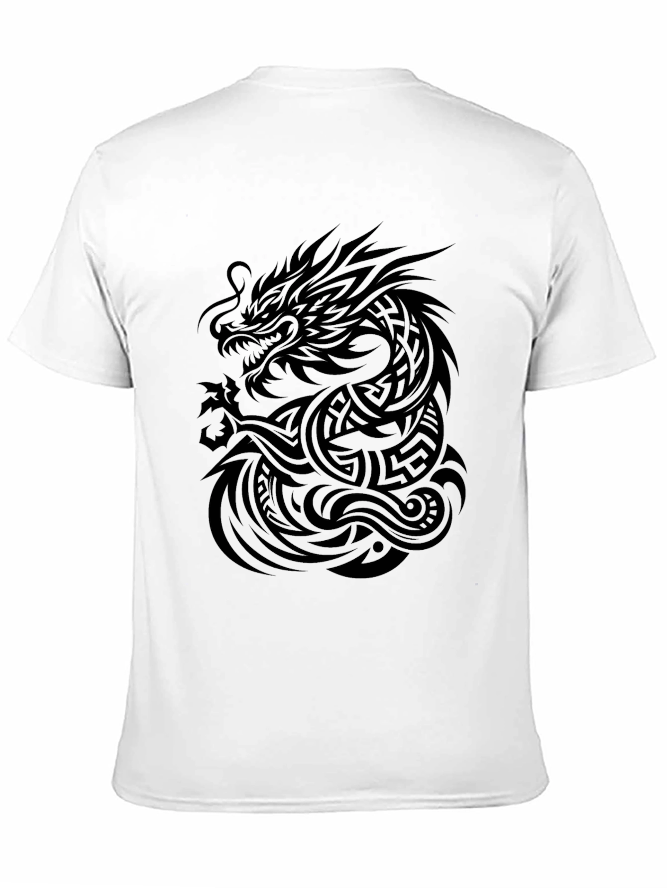 Tribal Dragon Black T-Shirt