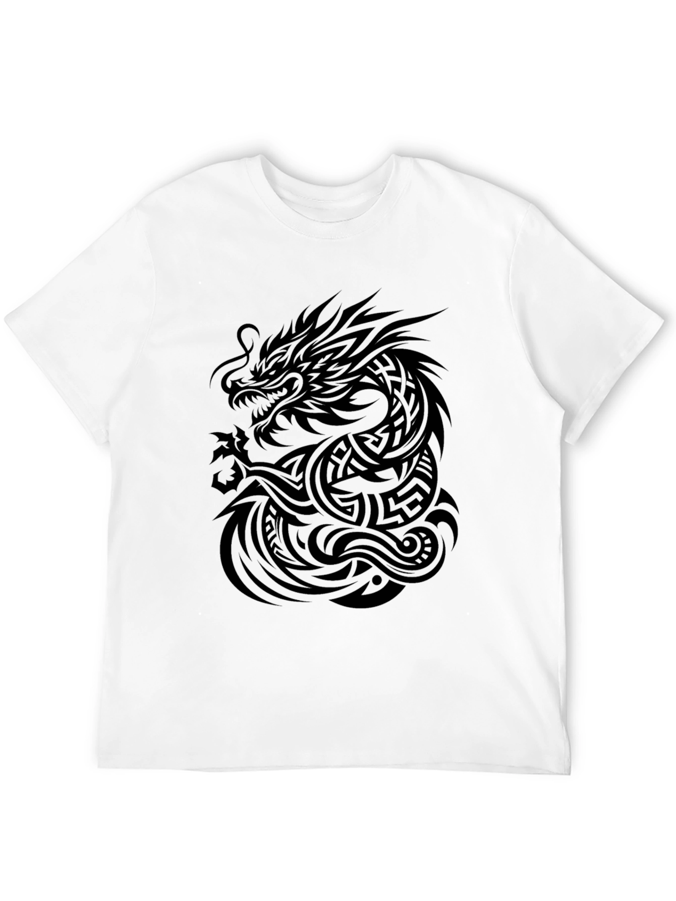 Tribal Dragon Black T-Shirt