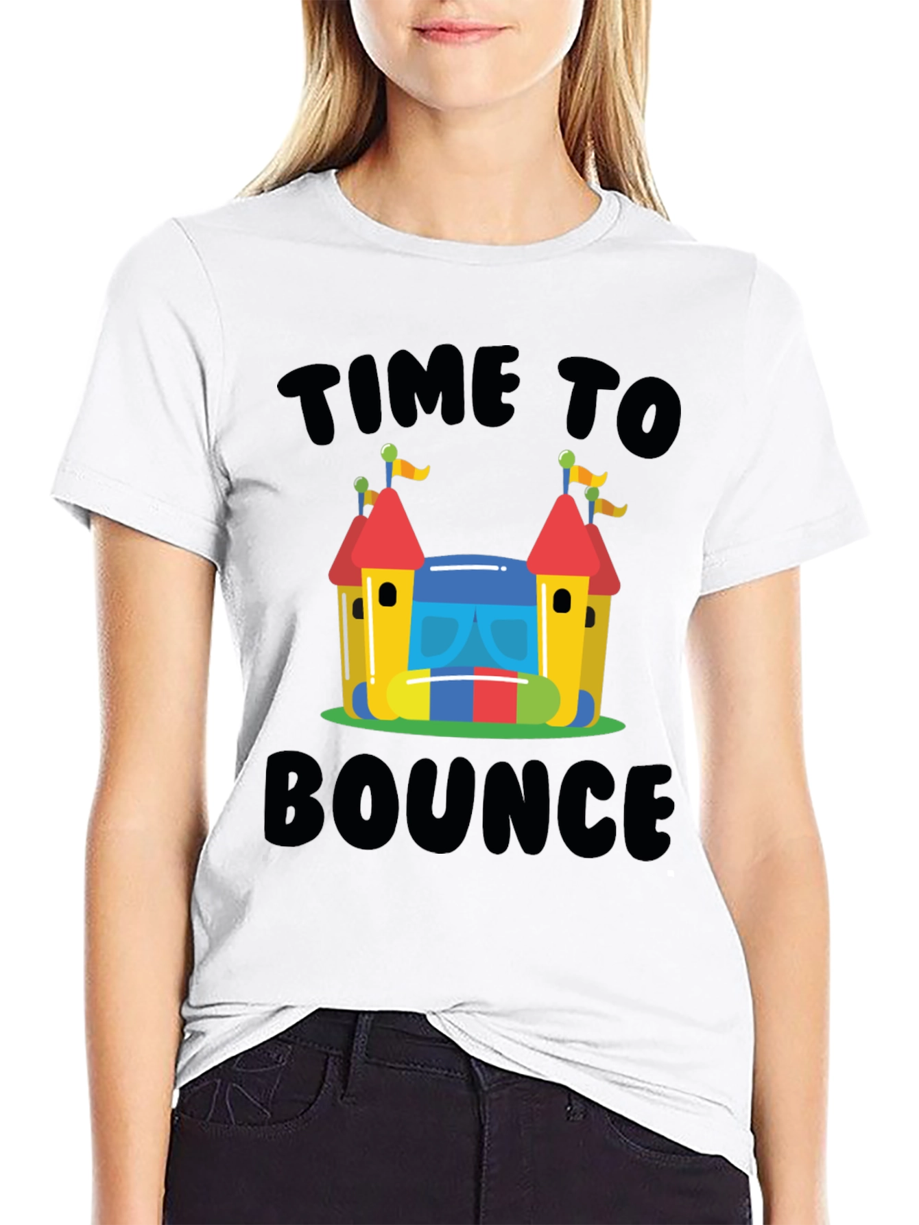 Time to Bounce Black T-Shirt