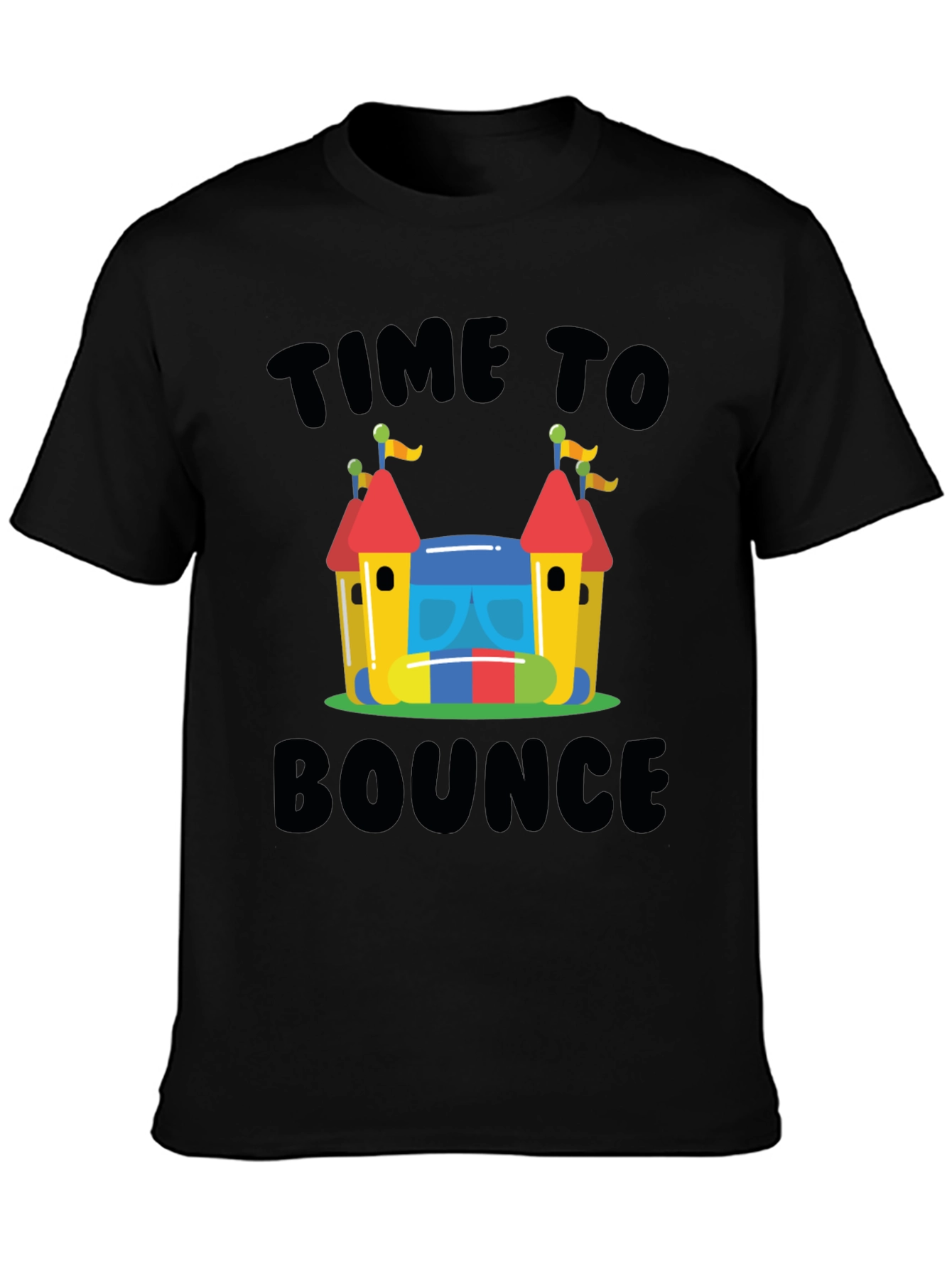 Time to Bounce Black T-Shirt