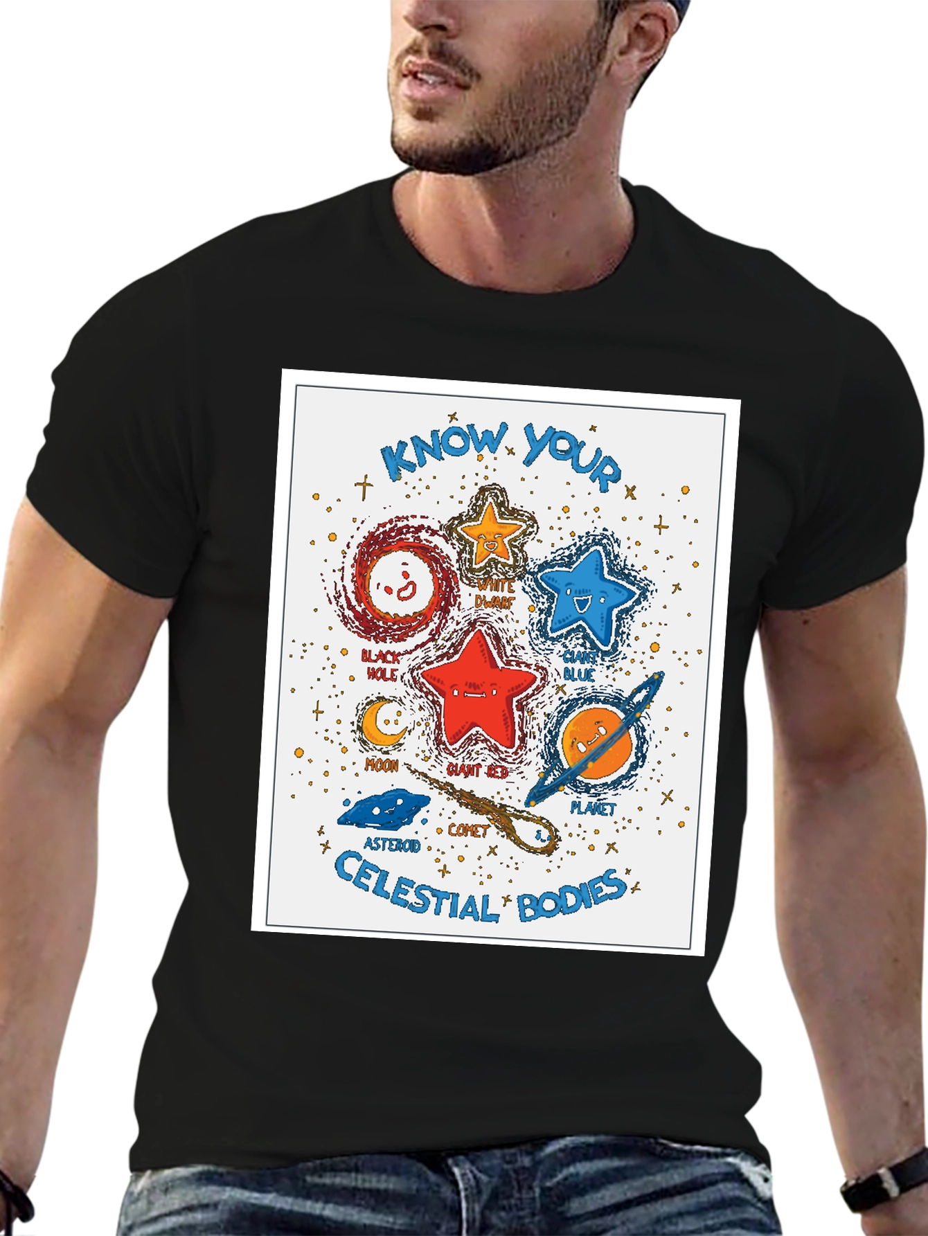 Celestial Bodies Graphic T-Shirt