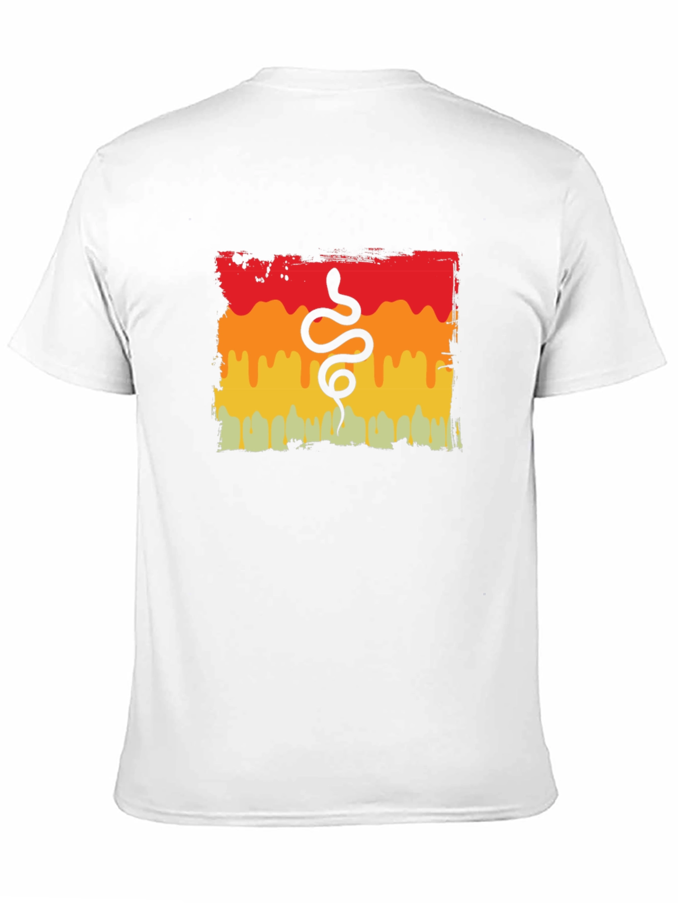 Retro Snake Graphic Tee - Black Cotton T-Shirt
