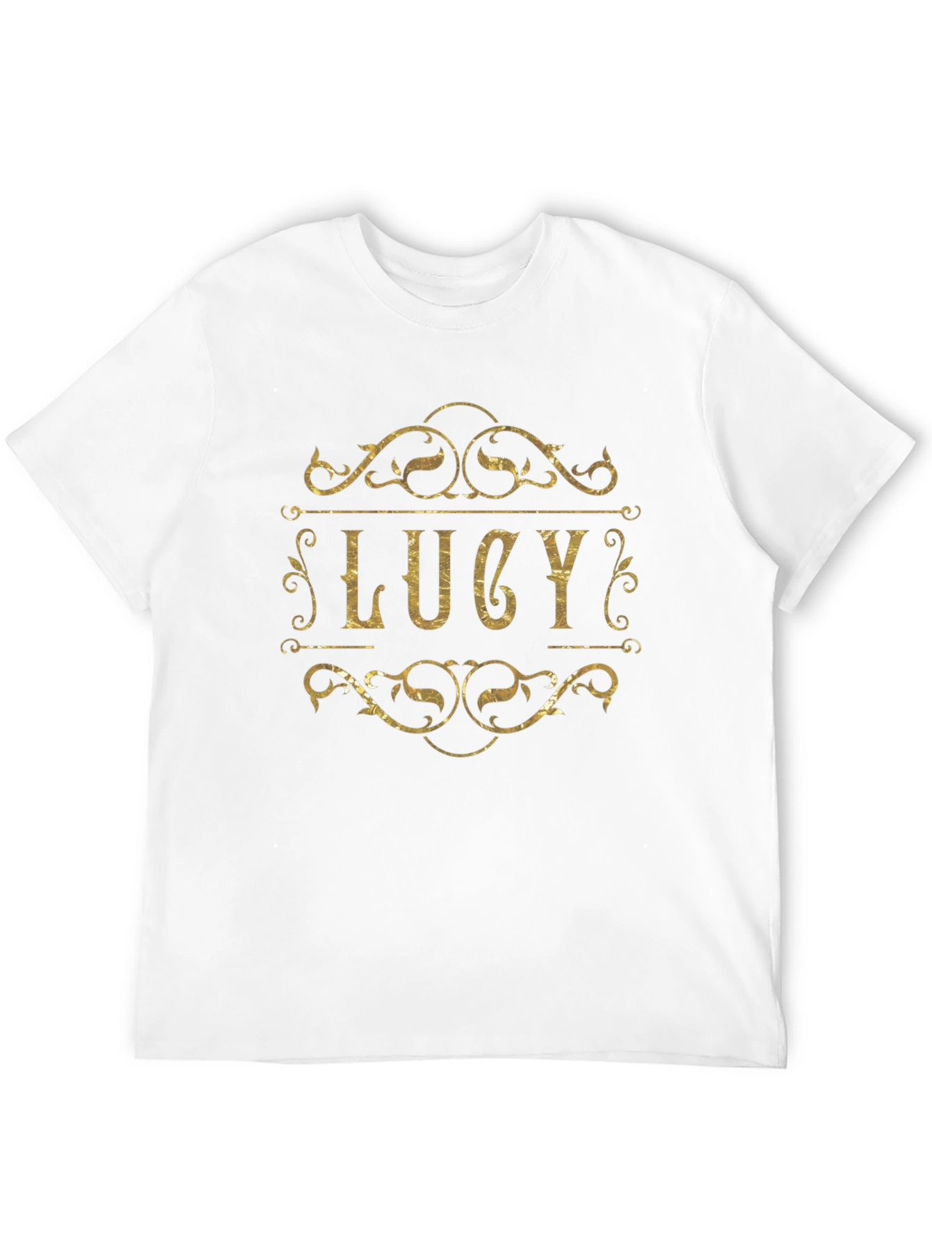 Personalized Lucy Gold Foil Look T-Shirt