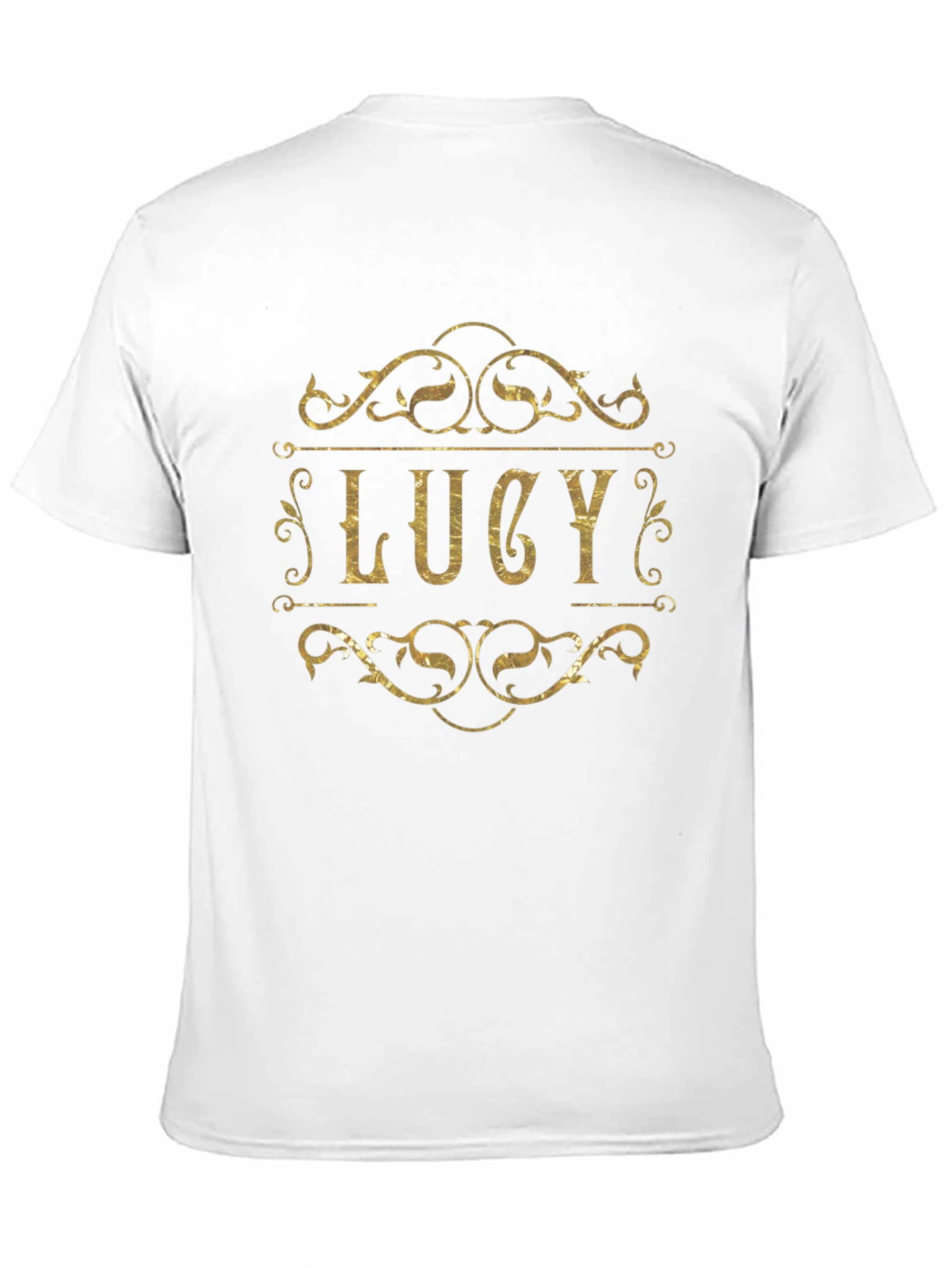 Personalized Lucy Gold Foil Look T-Shirt